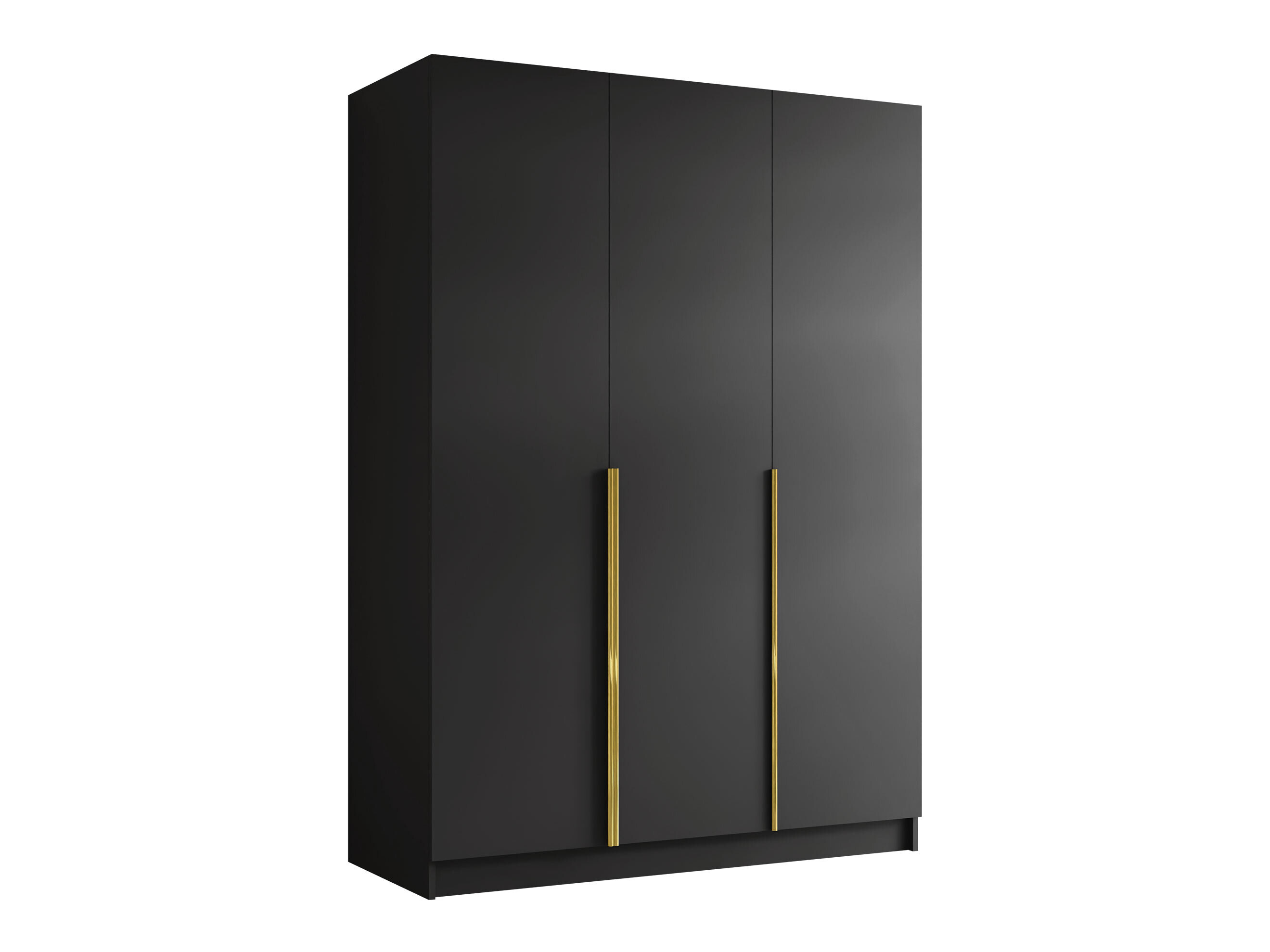 Kleiderschrank Closico Decoron I (Schwarz + Gold)