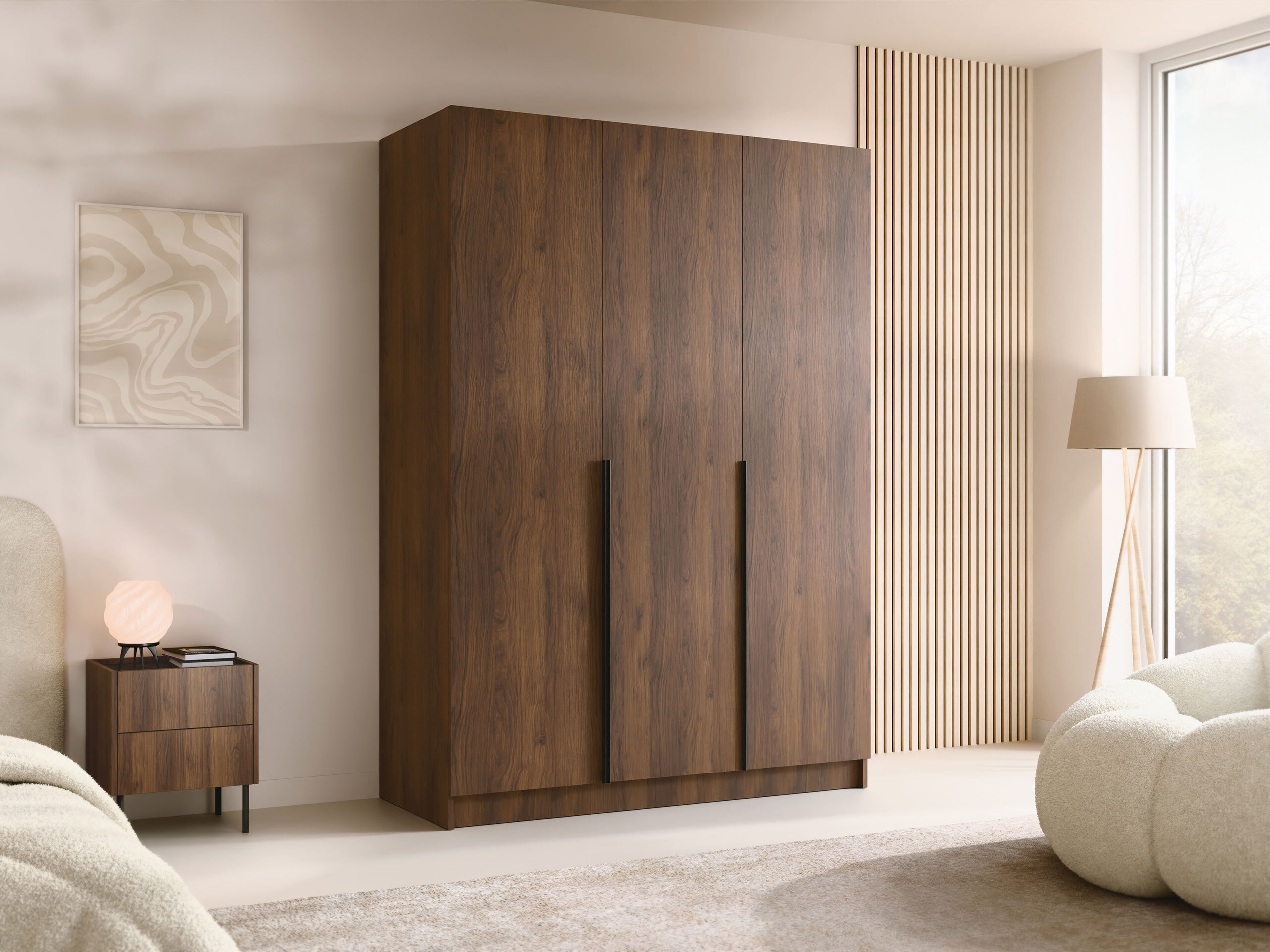 Kleiderschrank Closico Decoron I (Walnussholzoptik)