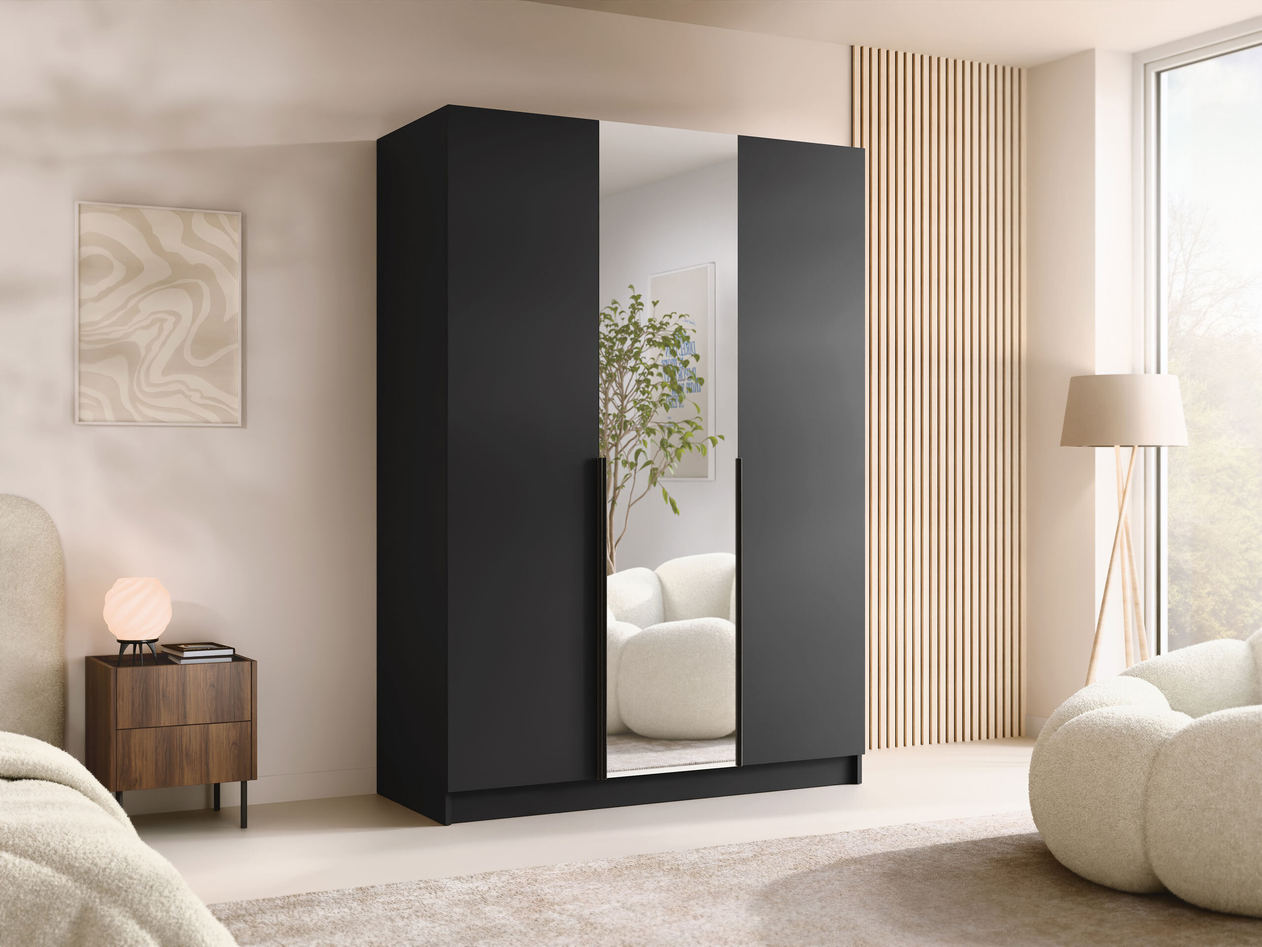 Kleiderschrank Closico Decoron II (Schwarz)
