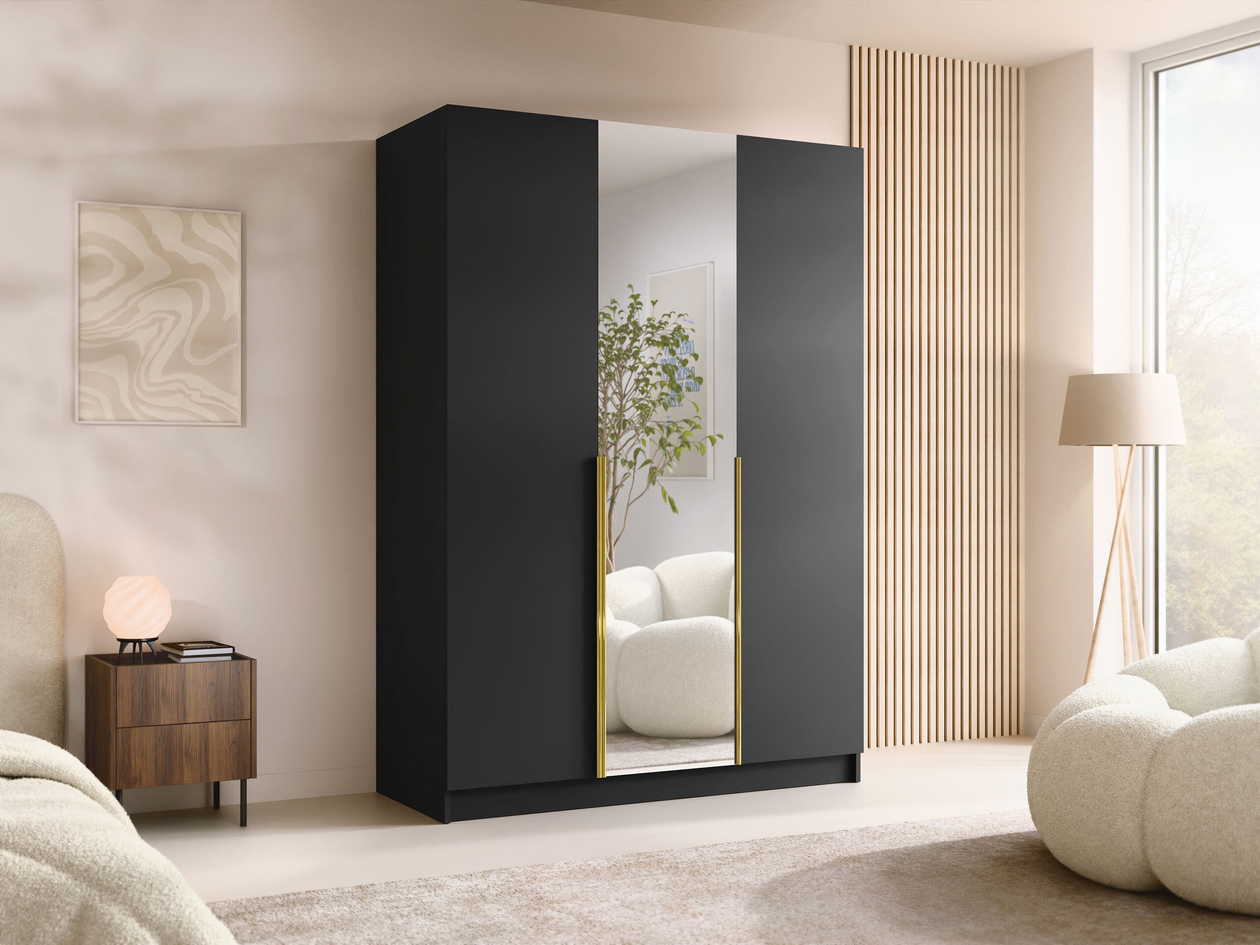 Kleiderschrank Closico Decoron II (Schwarz)