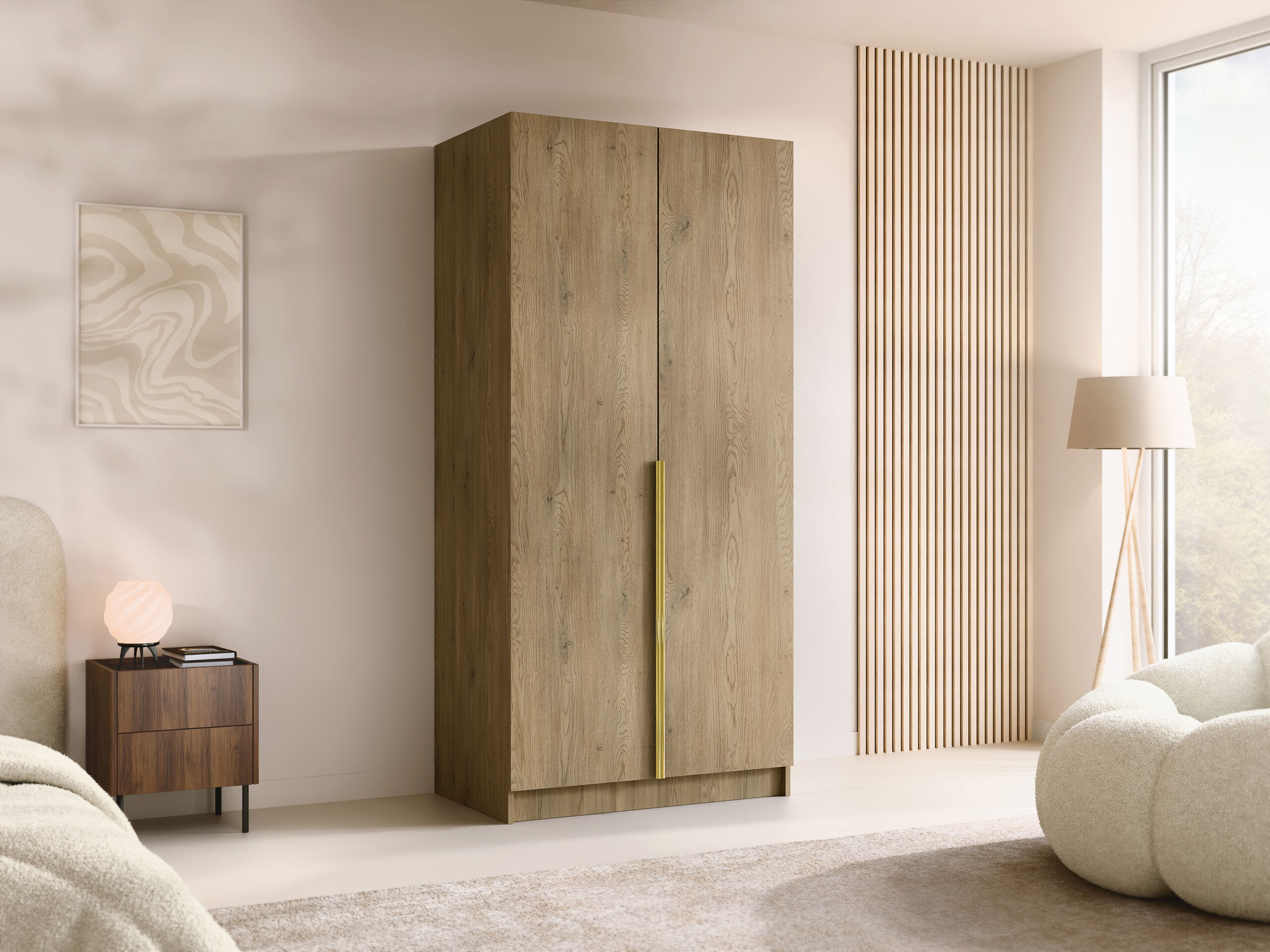 Kleiderschrank Closico Staton I (Eiche Cremona)