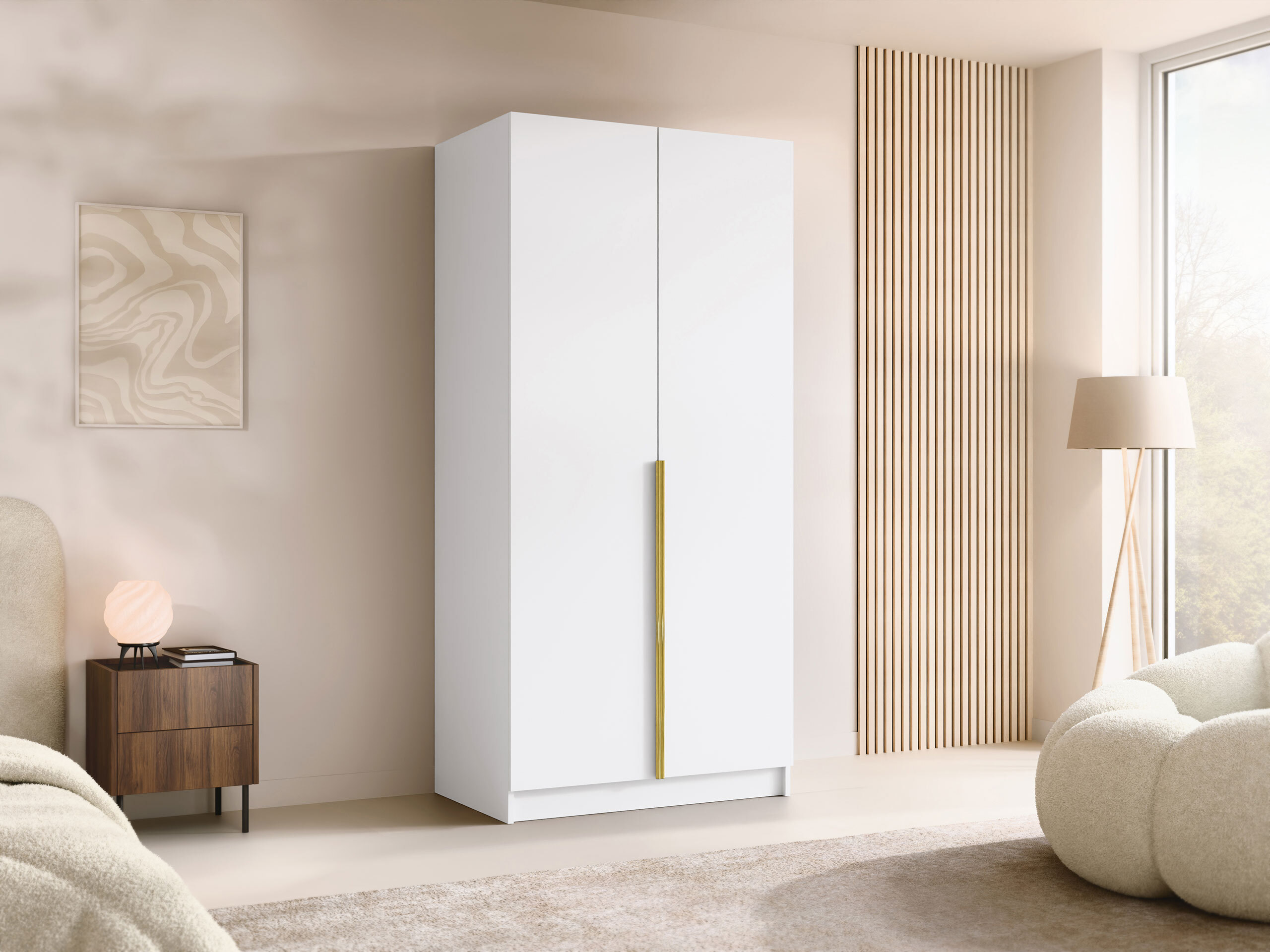 Kleiderschrank Closico Staton I (Weiß)