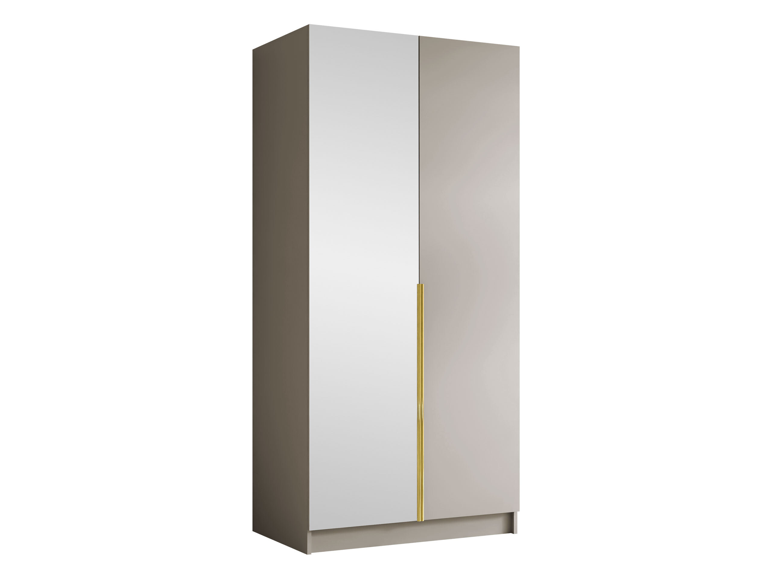 Kleiderschrank Closico Staton II (Kaschmir + Gold)