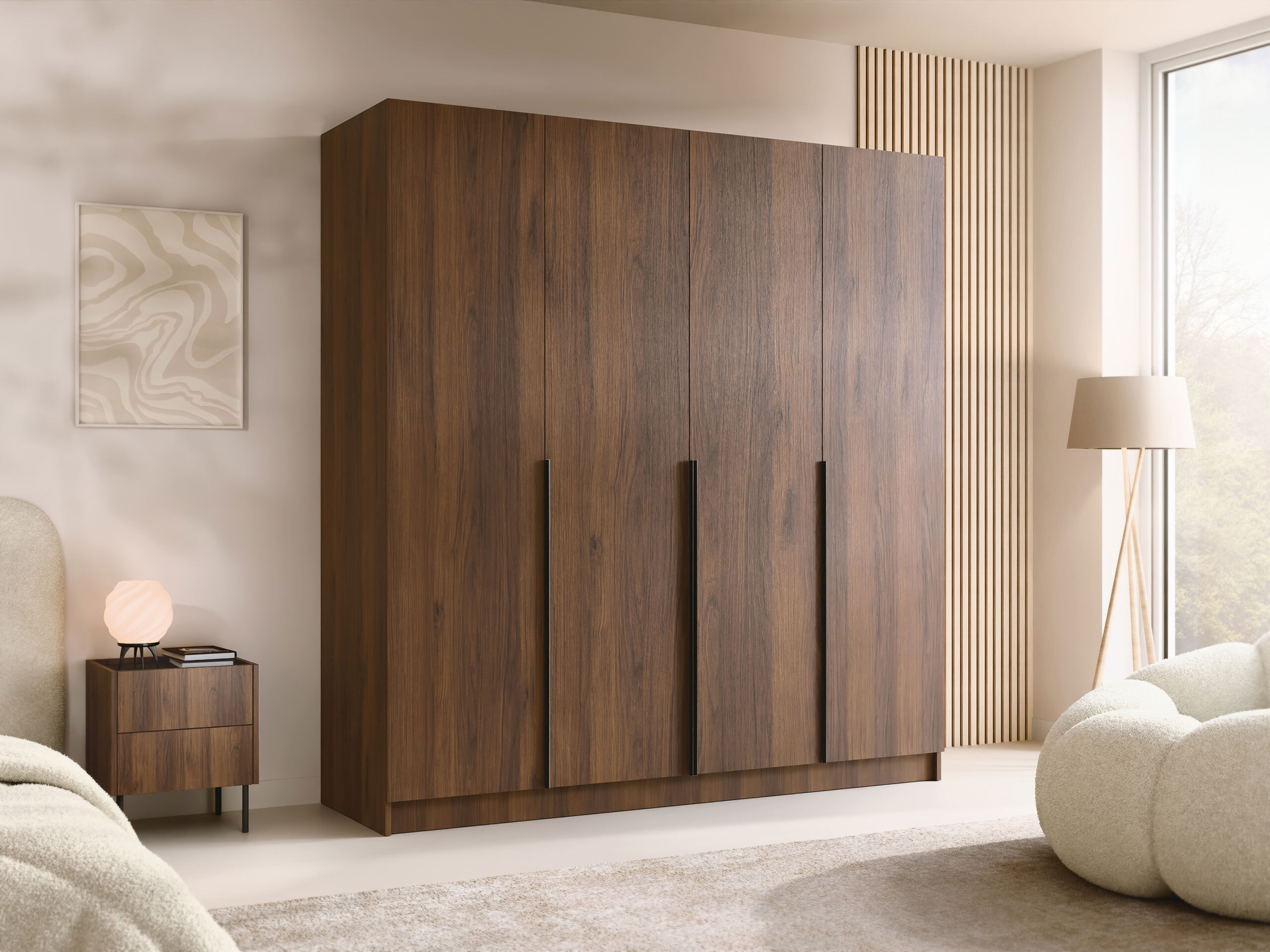 Kleiderschrank Closico Navor I (Walnussholzoptik)