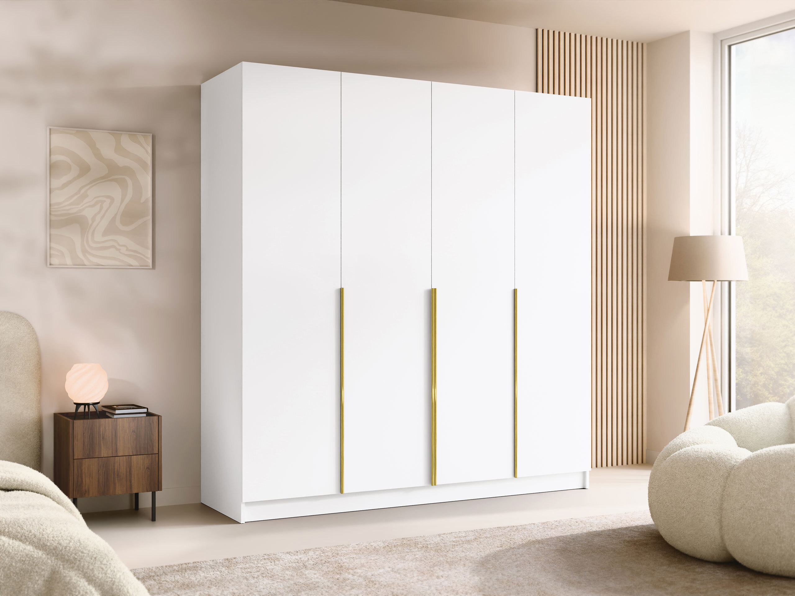 Kleiderschrank Closico Navor I (Weiß)