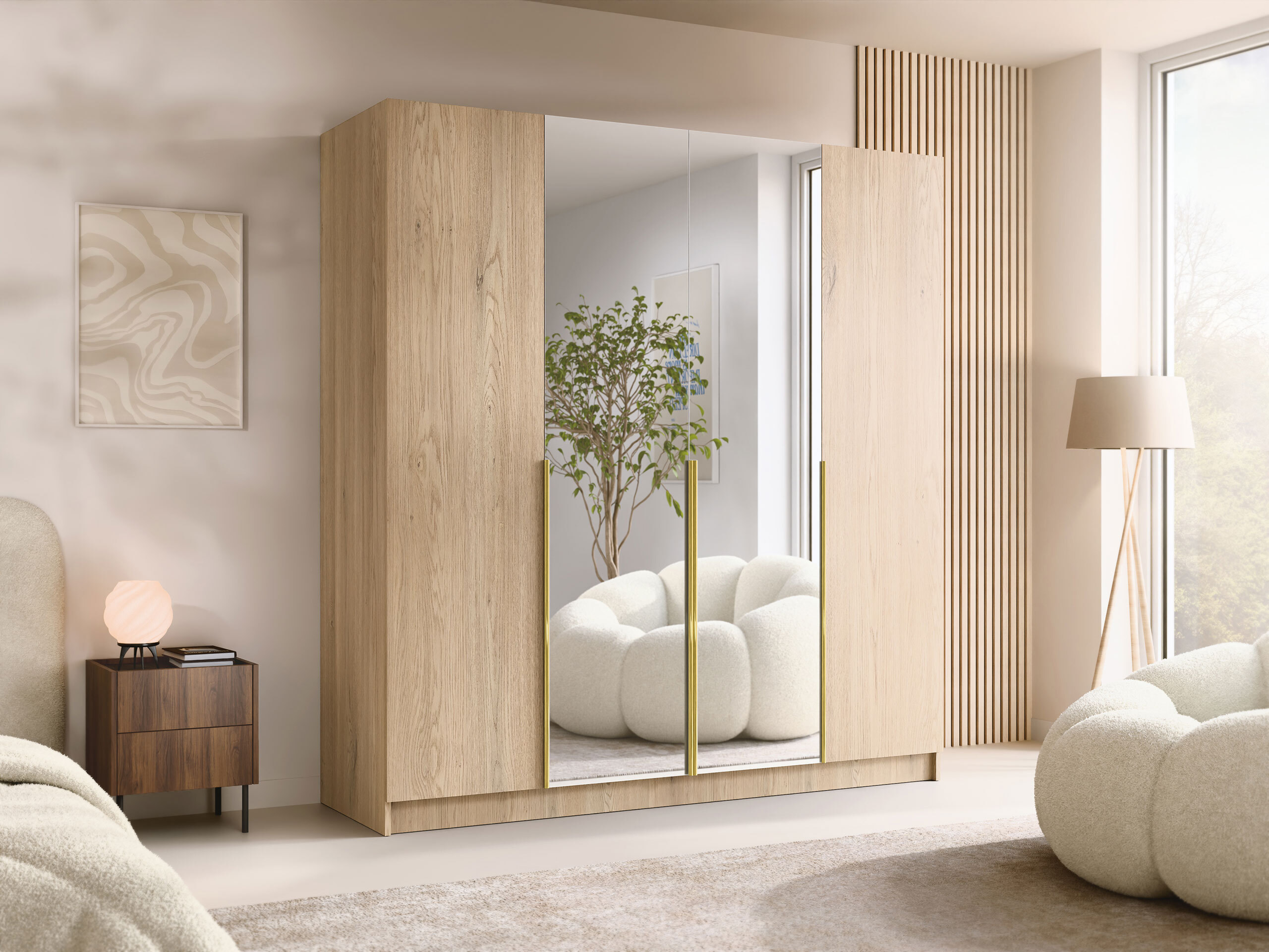 Kleiderschrank Closico Navor II (Eiche Cremona)