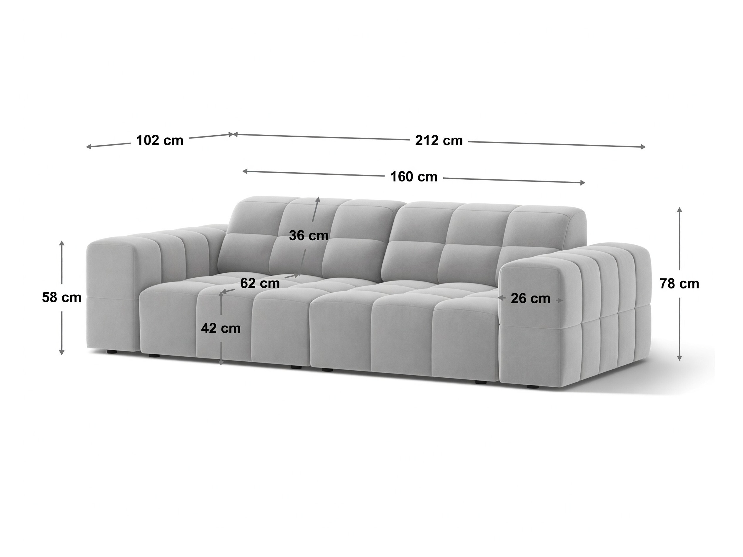Sofa Somelo 106 (Bluvel 03)