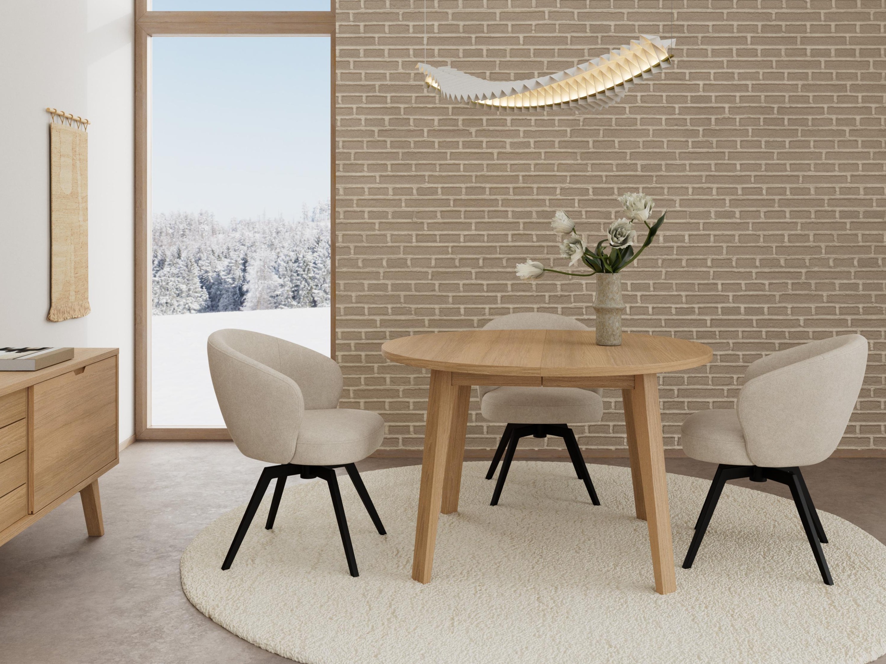 Tisch Norsica Albene 105 (Helles Holz)