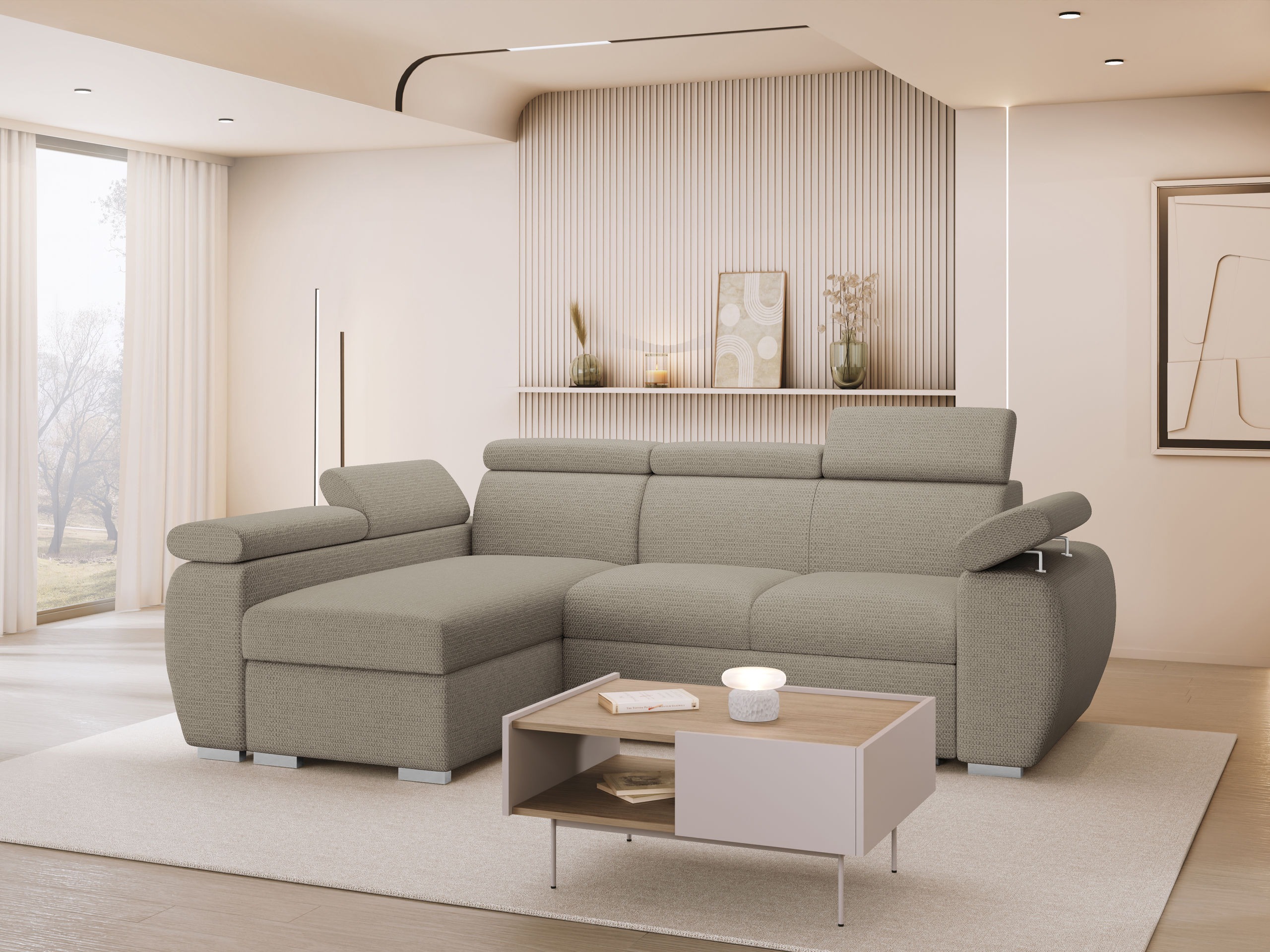 Ecksofa Columbus 132 (Aragon 20)