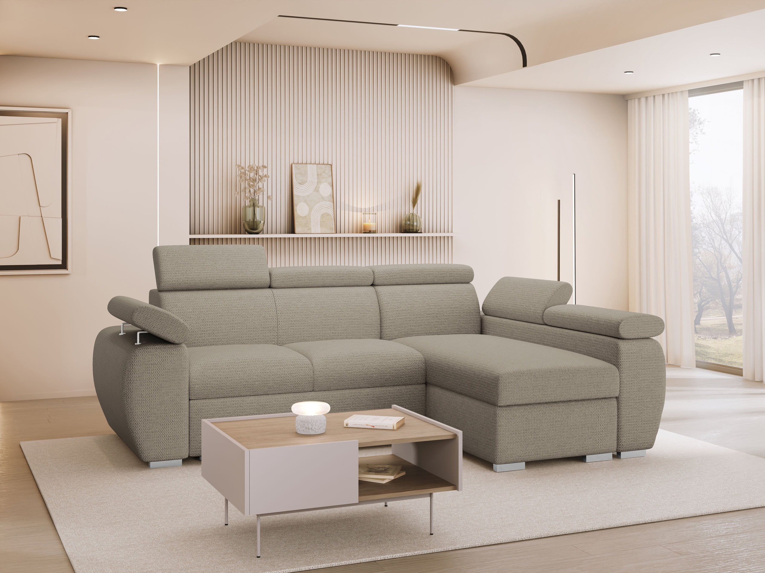 Ecksofa Columbus 132 (Aragon 20)