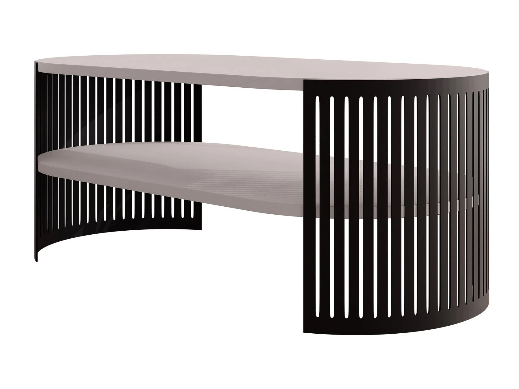 Couchtisch Civer III (Schwarz + Kaschmir)