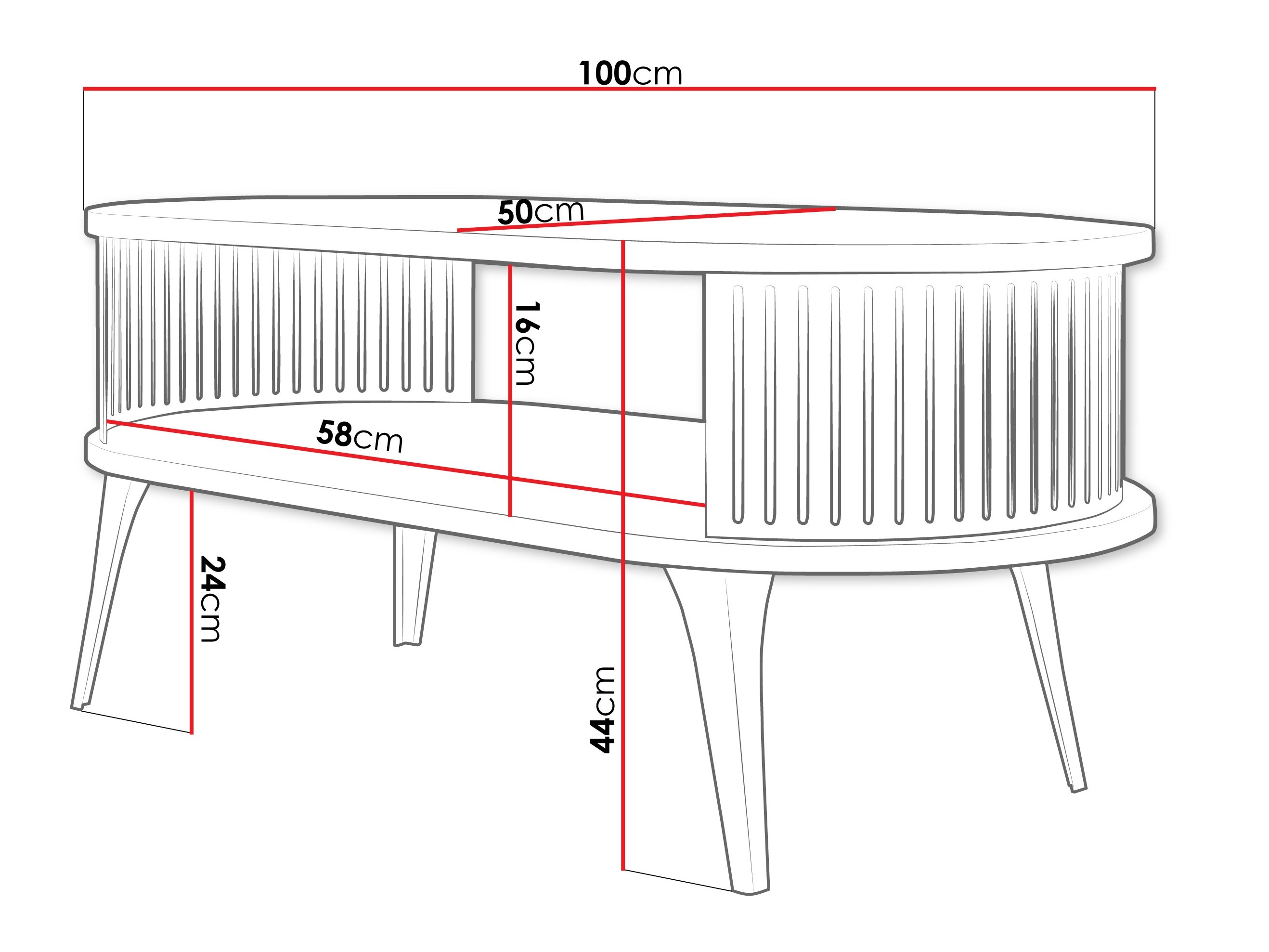Couchtisch Vitum III (Schwarz + Craft goldene Eichenholzoptik)