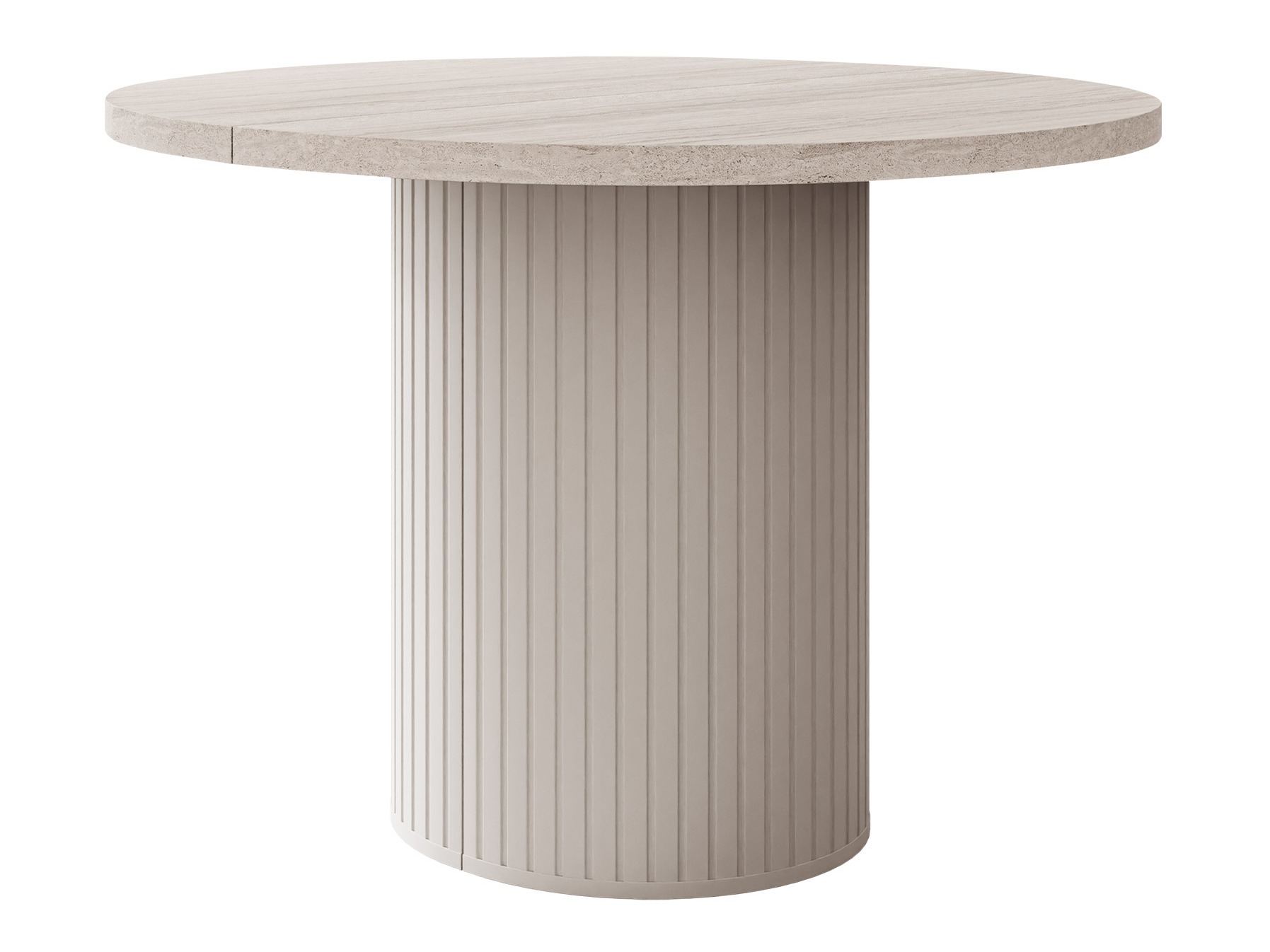 Tisch Cupedo (Heller Travertin + Beige)