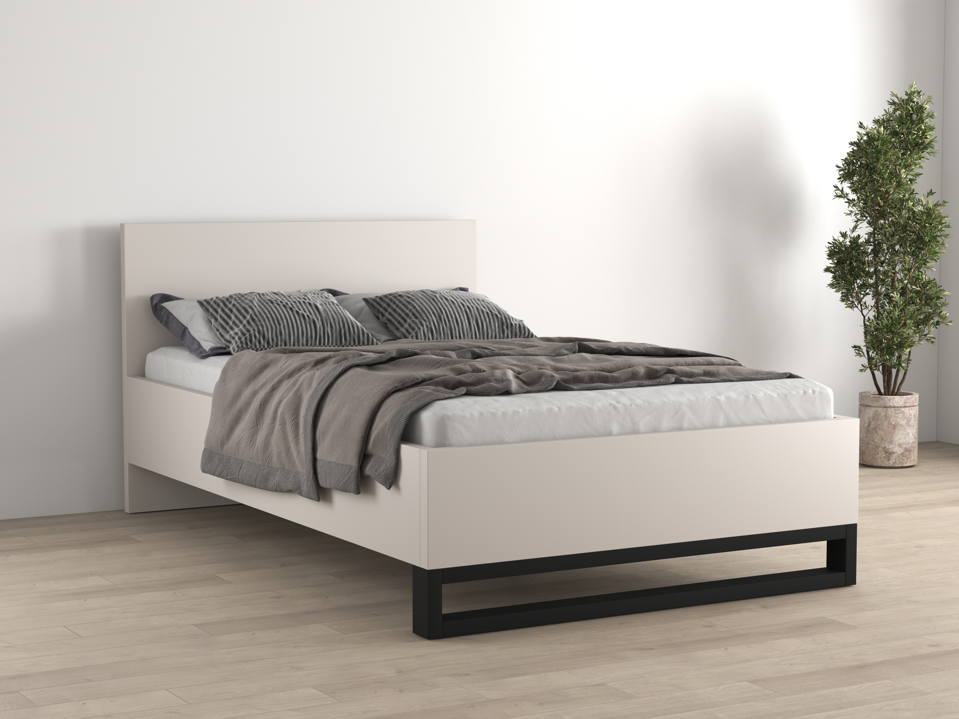 Bett Avicavu 118 (Kaschmir + Schwarz)