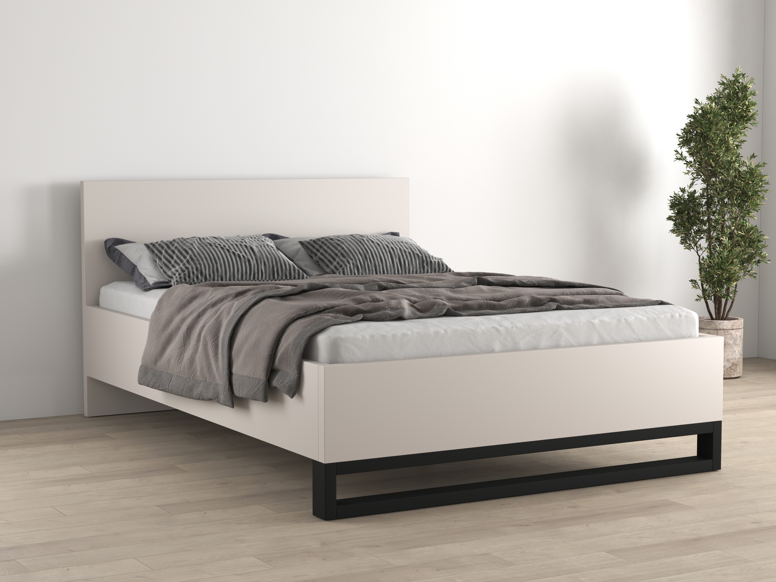 Bett Avicavu 118 (Kaschmir + Schwarz)