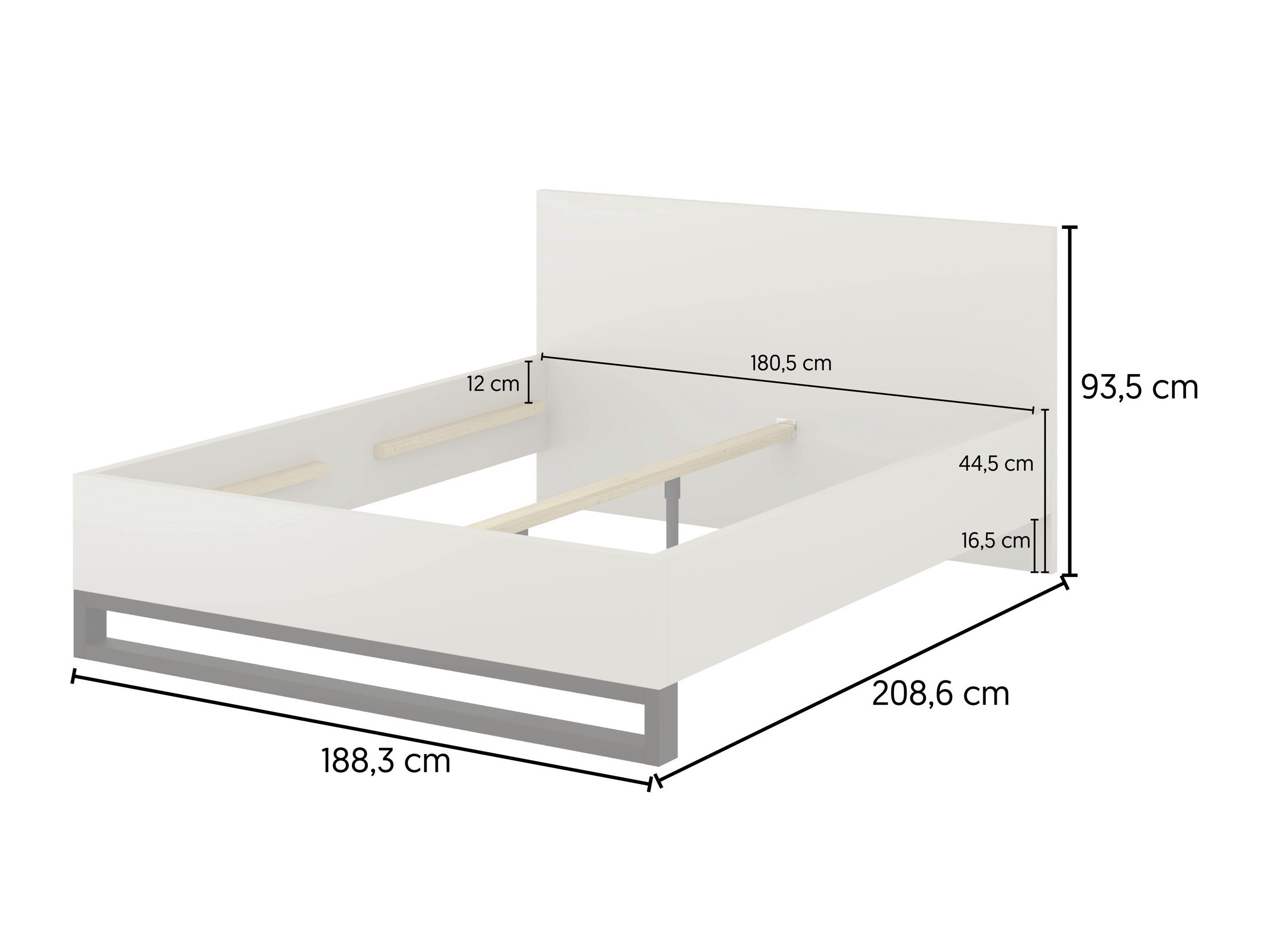 Bett Avicavu 118 (Kaschmir + Schwarz)