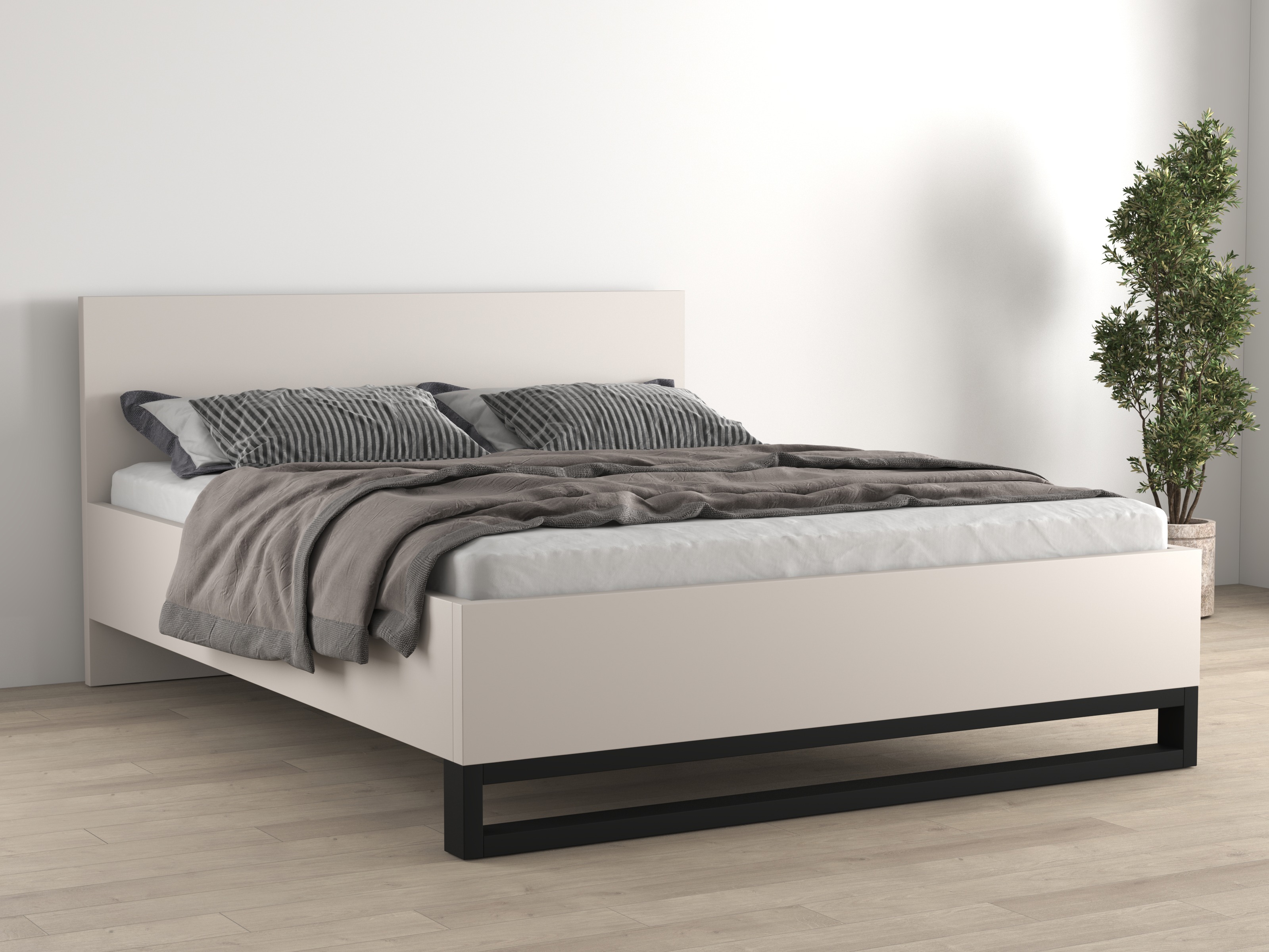 Bett Avicavu 118 (Kaschmir + Schwarz)