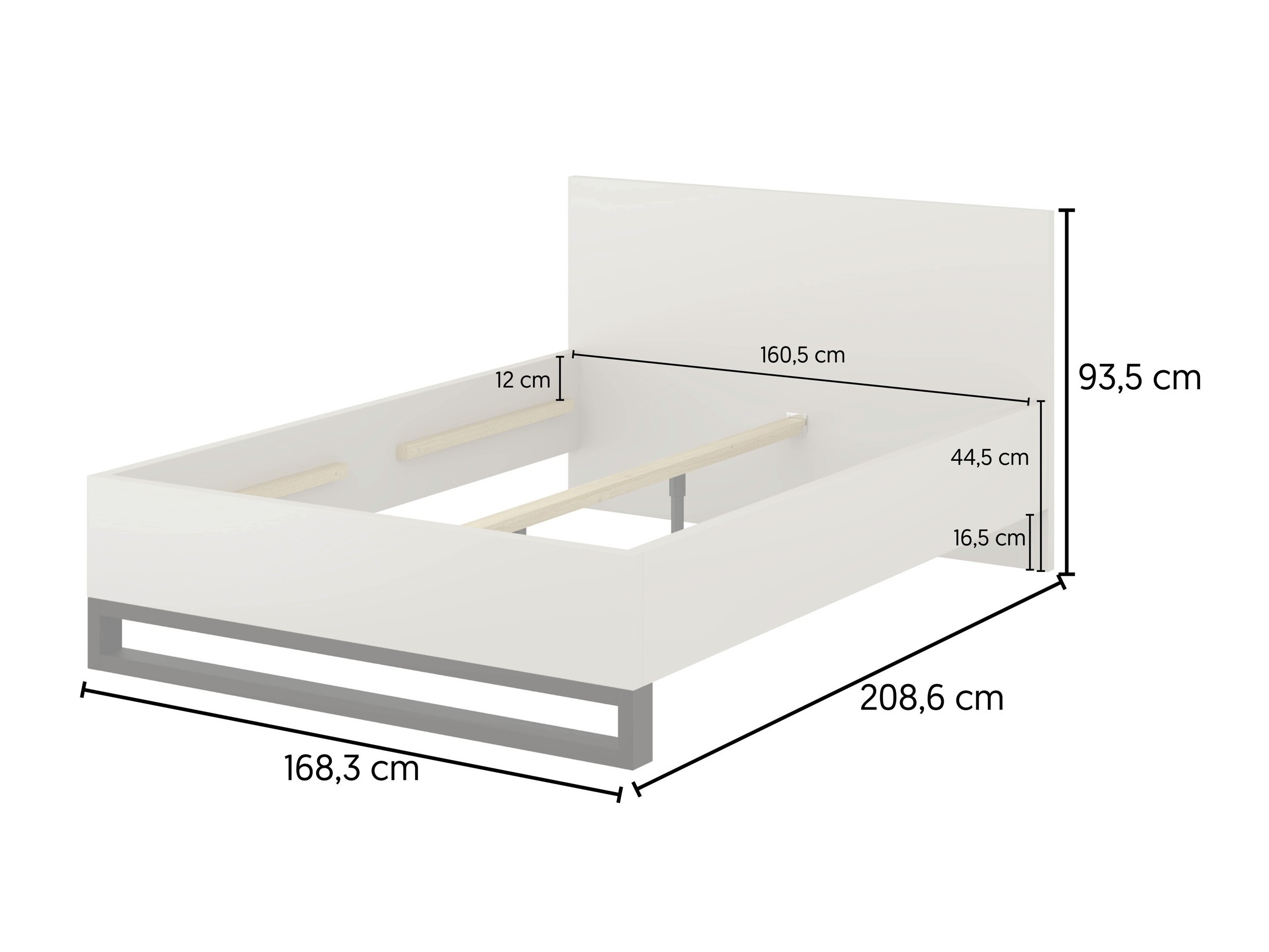 Bett Avicavu 118 (Kaschmir + Schwarz)