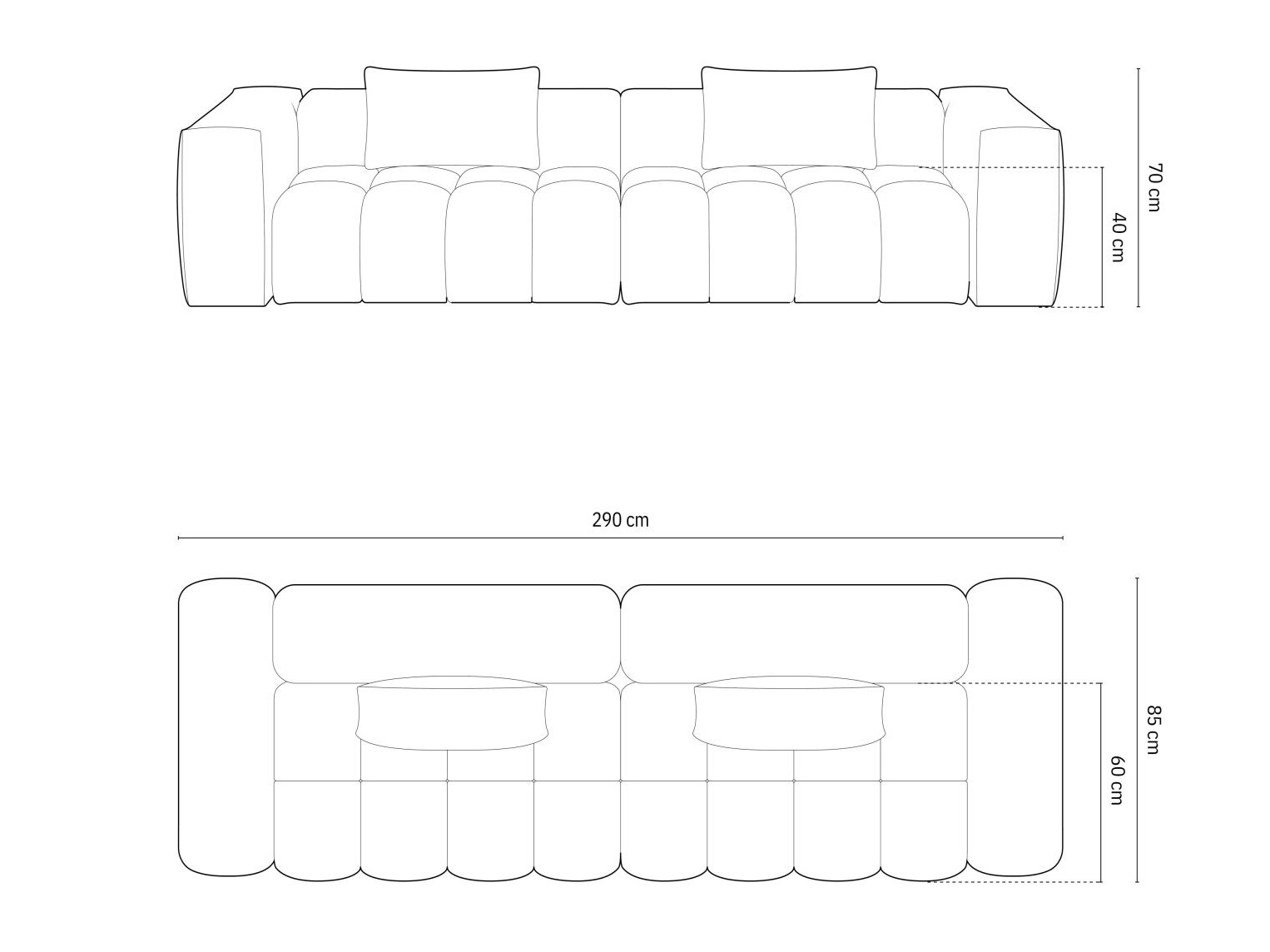 Sofa Odeveno 100 (Sorella 05)