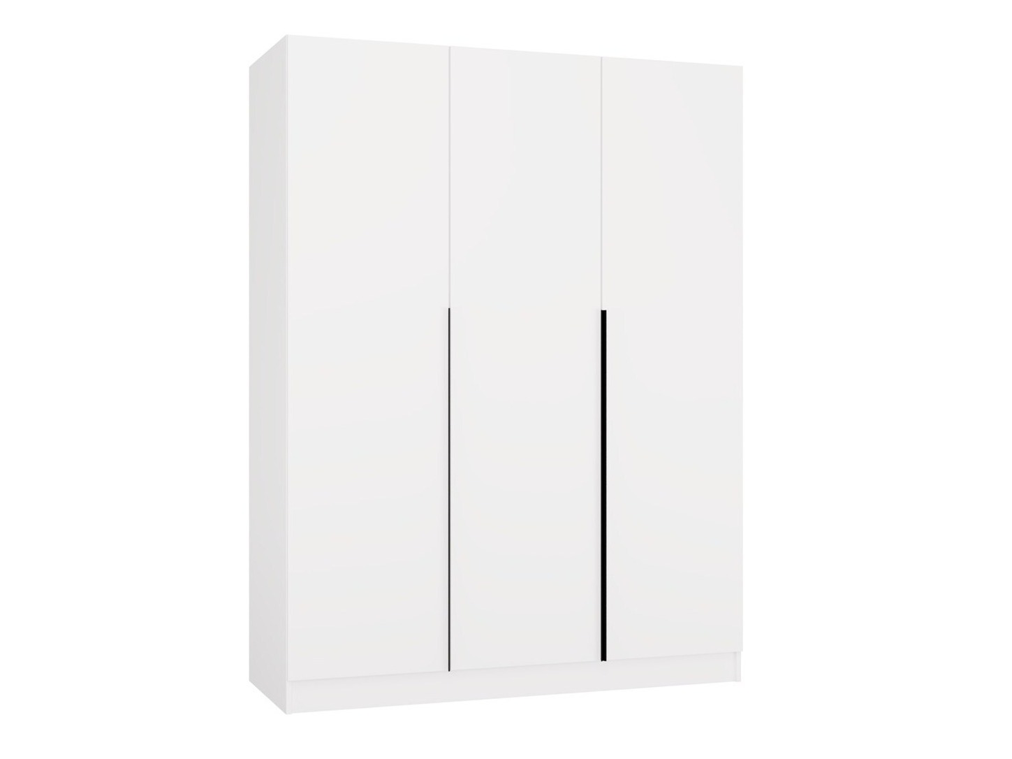 Kleiderschrank Mandeville 369 (Weiß + Schwarz)