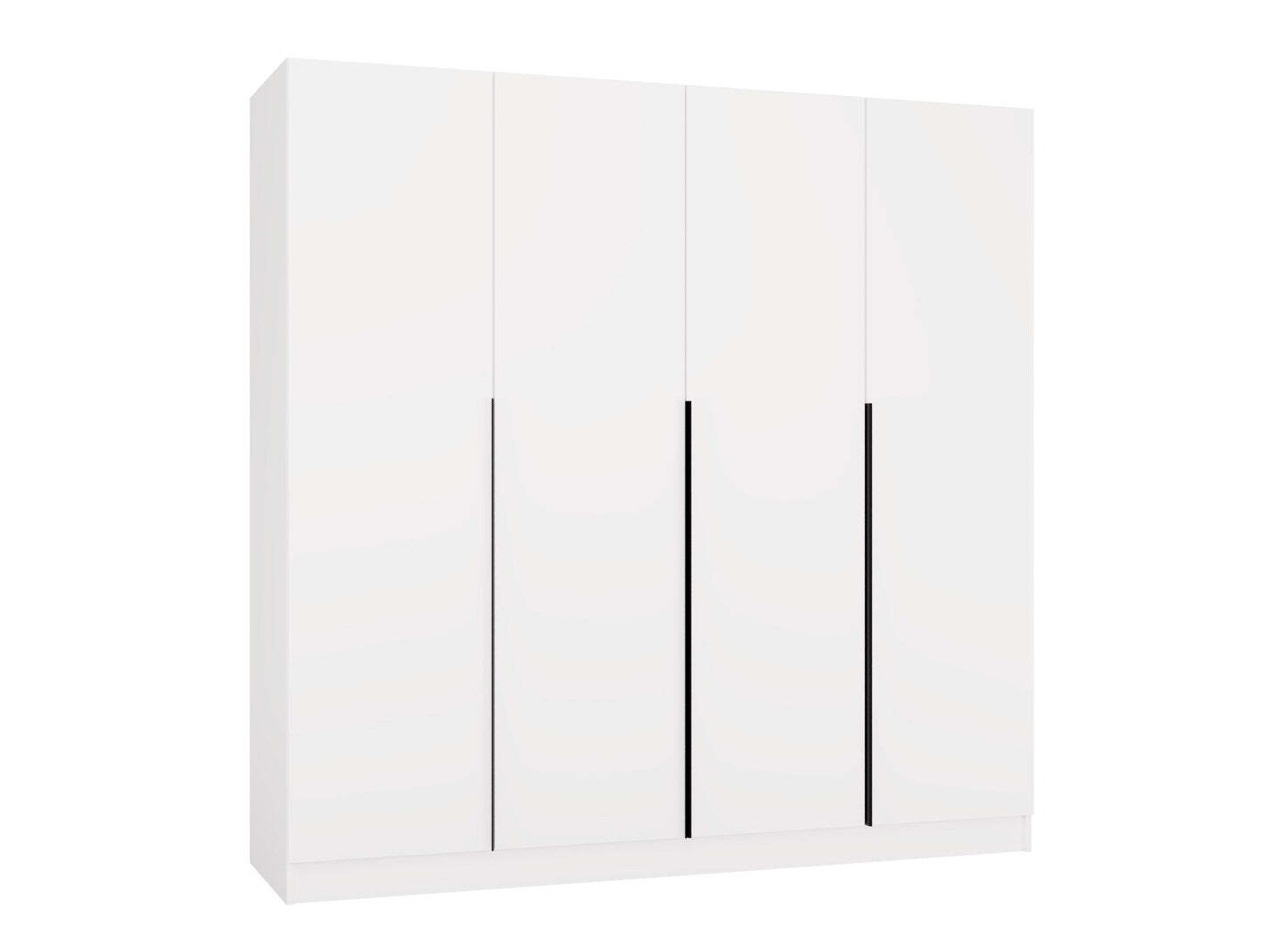 Kleiderschrank Mandeville 370 (Weiß + Schwarz)