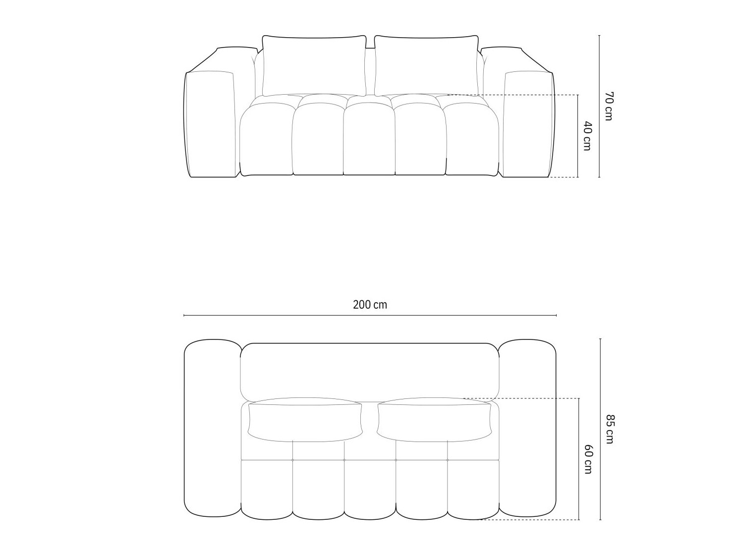 Sofa Odeveno 102 (Casino Sand)