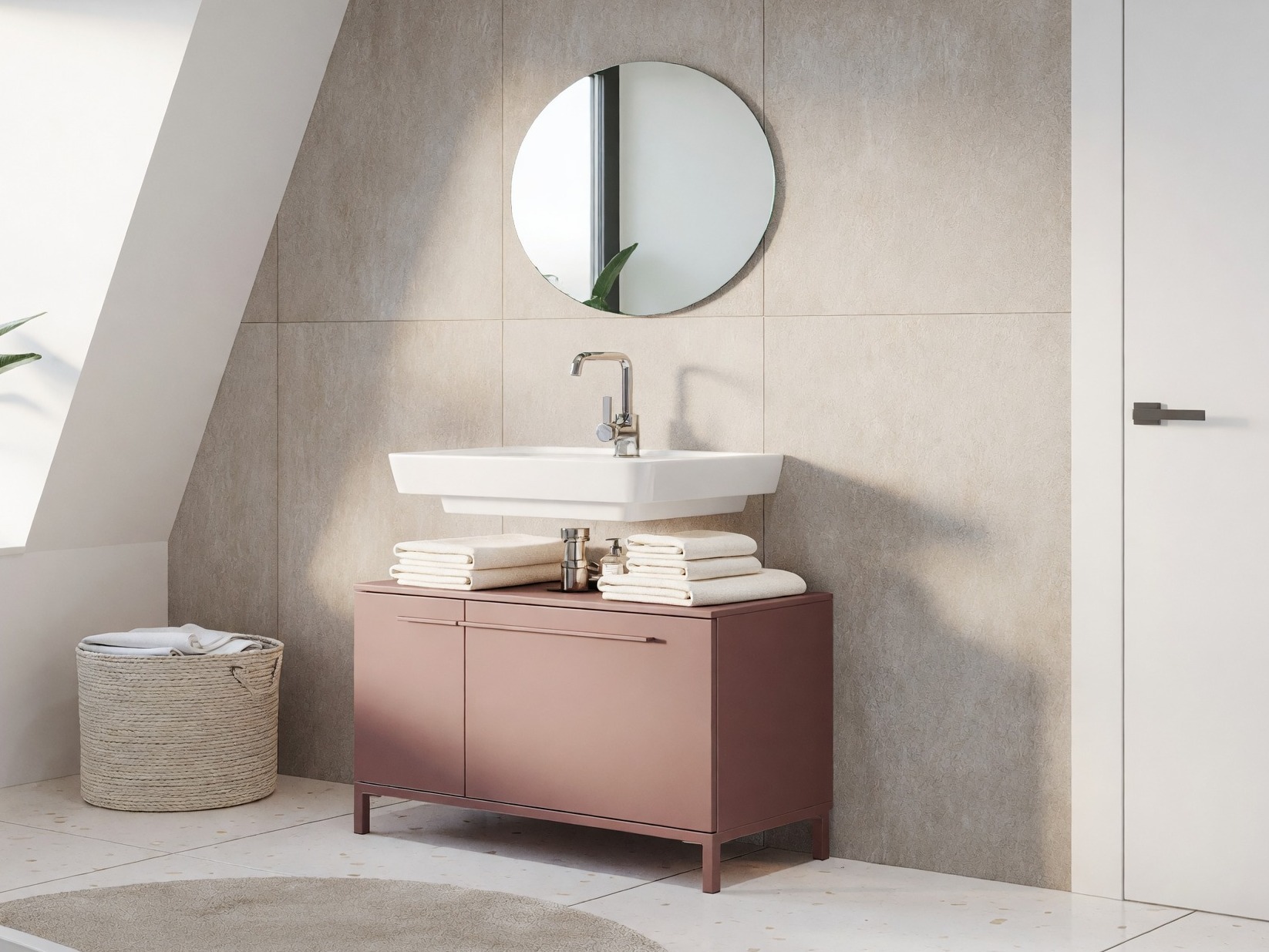 Badezimmer-Set Evaenou 107 (Braun)