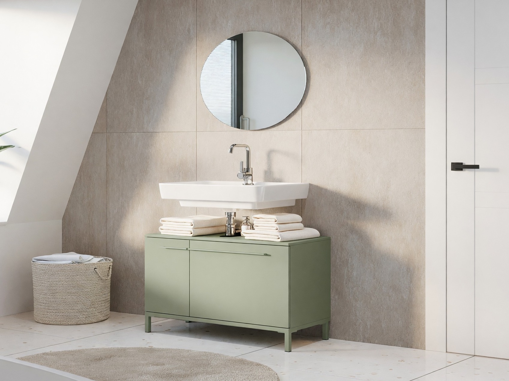 Badezimmer-Set Evaenou 107 (Grün)