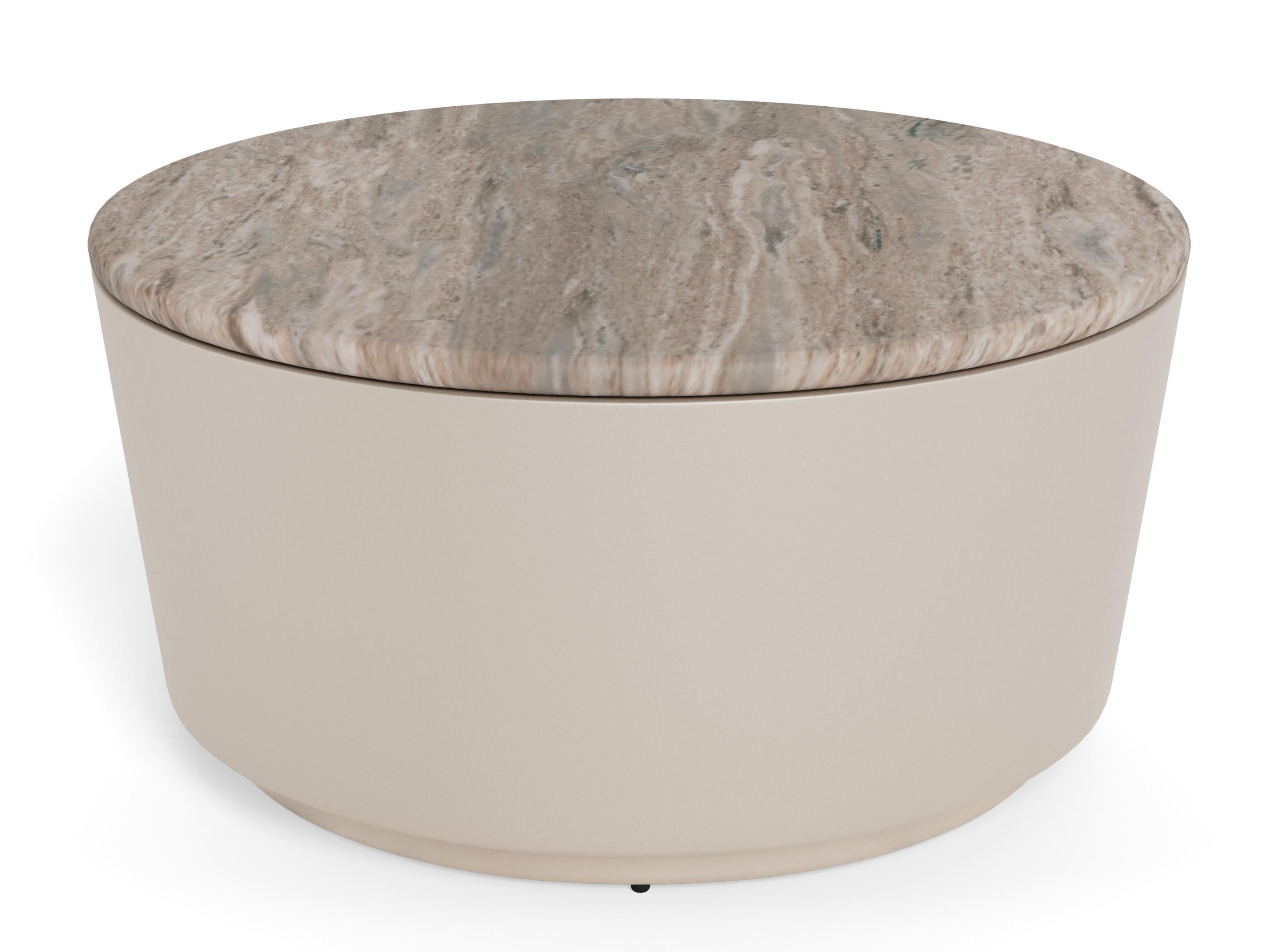 Couchtisch Norsica 1084 (Hellgrau + Grauer Marmor)
