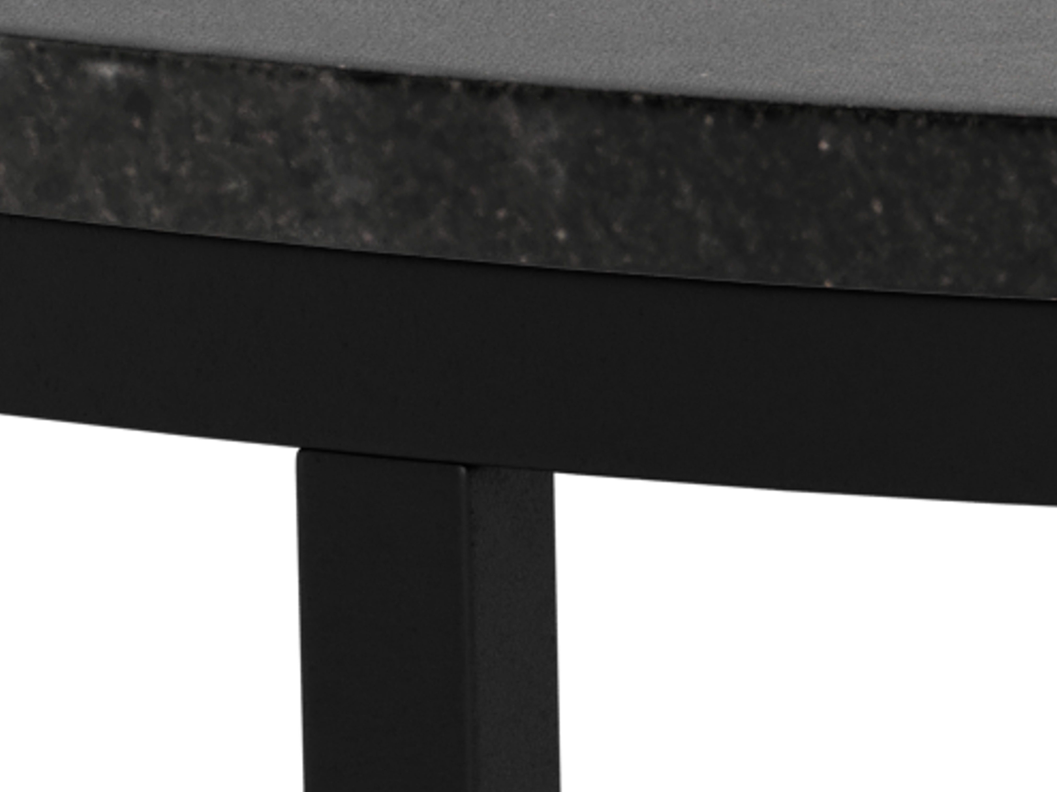 Couchtisch Norsica 692 (Schwarz + Schwarzer Marmor)