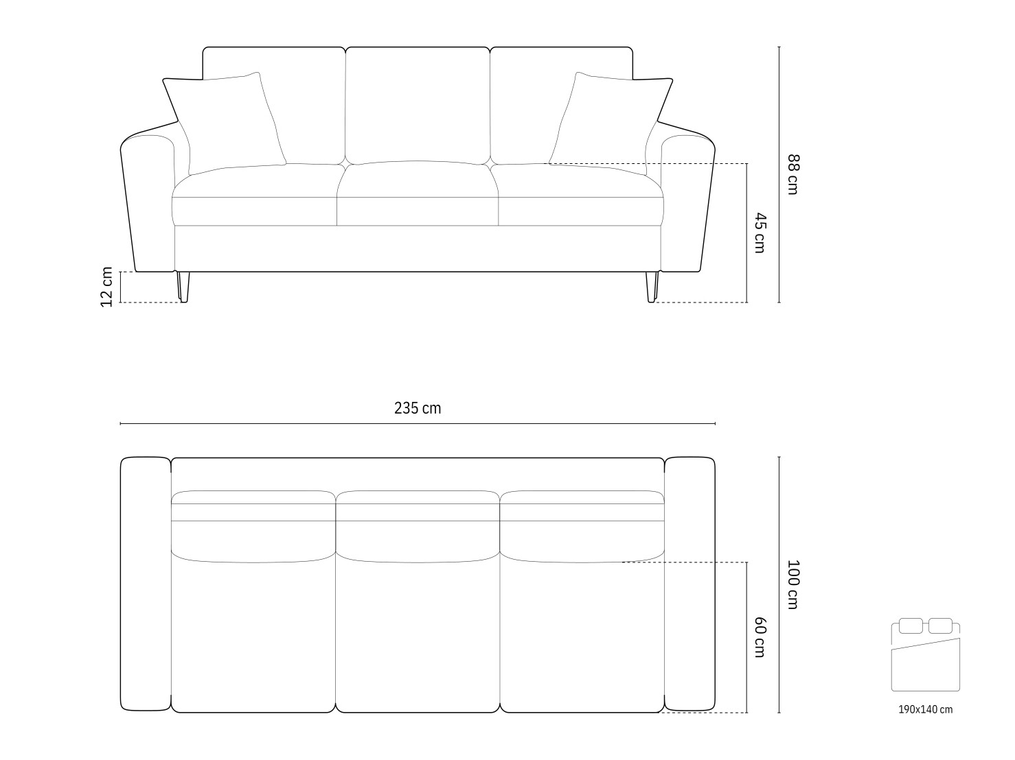 Schlafsofa Lomveso 106 (Riviera 21)