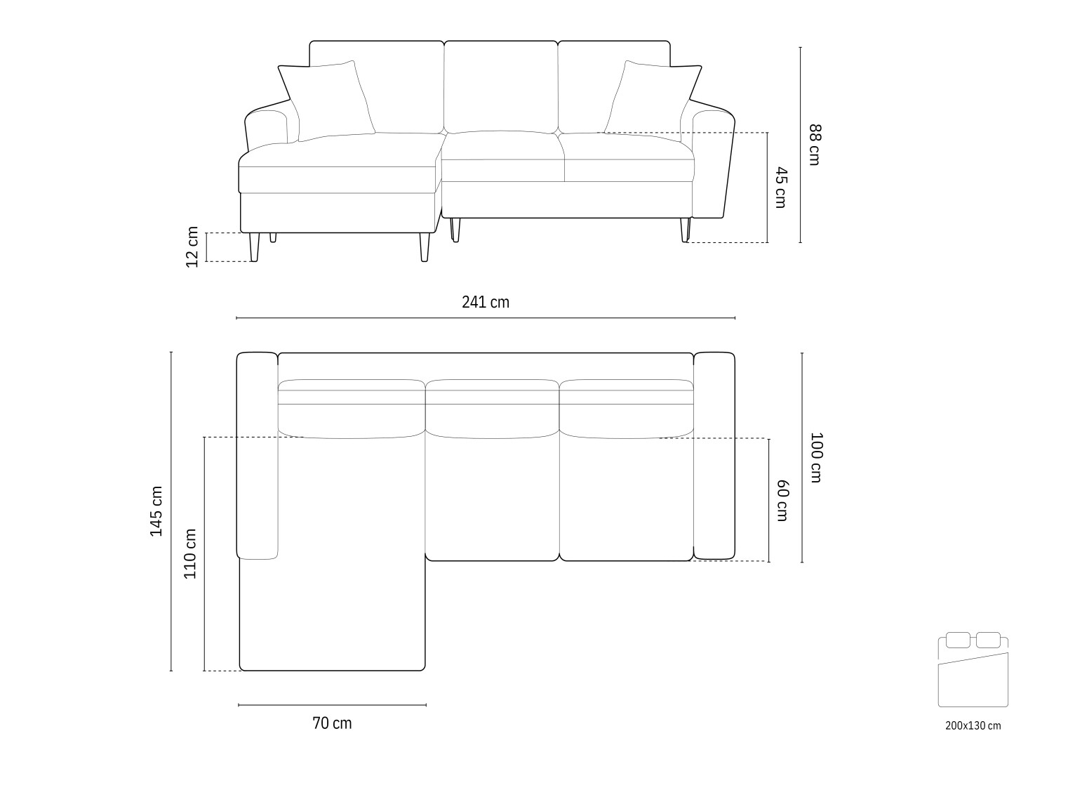 Ecksofa Lomveso 111 (Riviera 80)