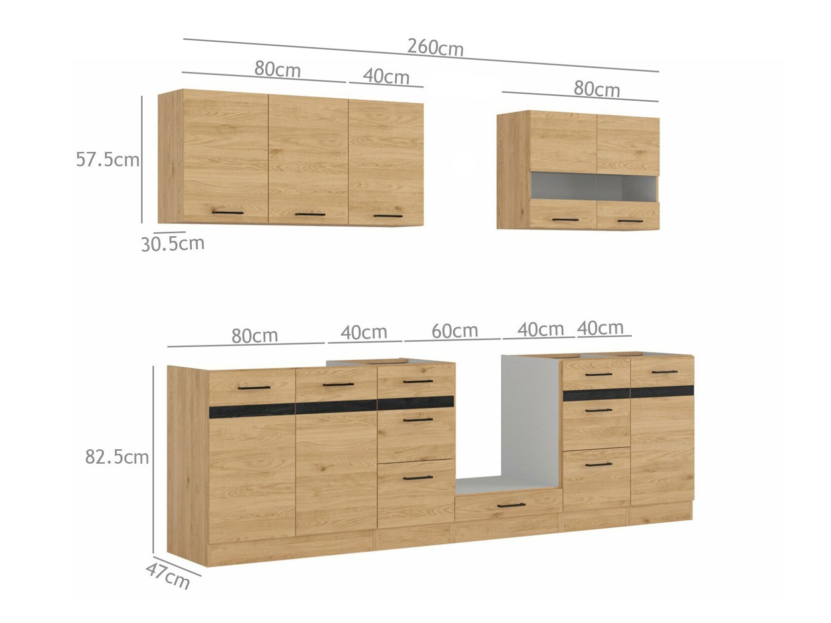 Modulares Küchenset Dela 117