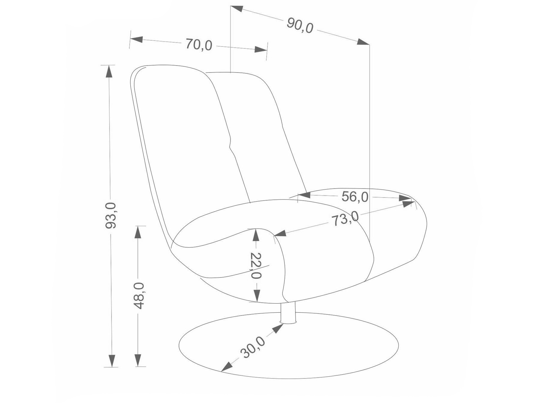Sessel Houston 2126 (Zimt)