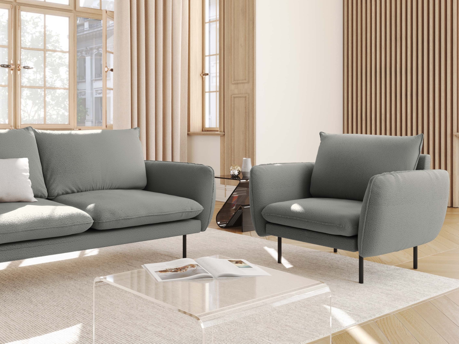 Sessel Ferlevi 110 (Askinderbetten Taupe)