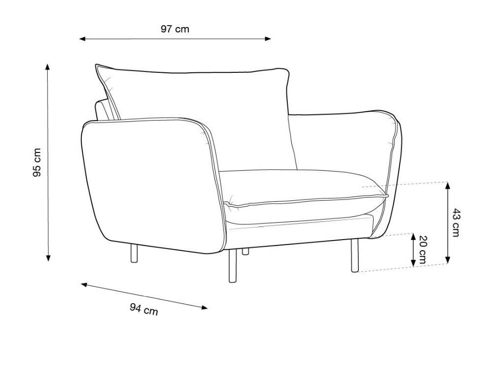 Sessel Ferlevi 110 (Positano 83)