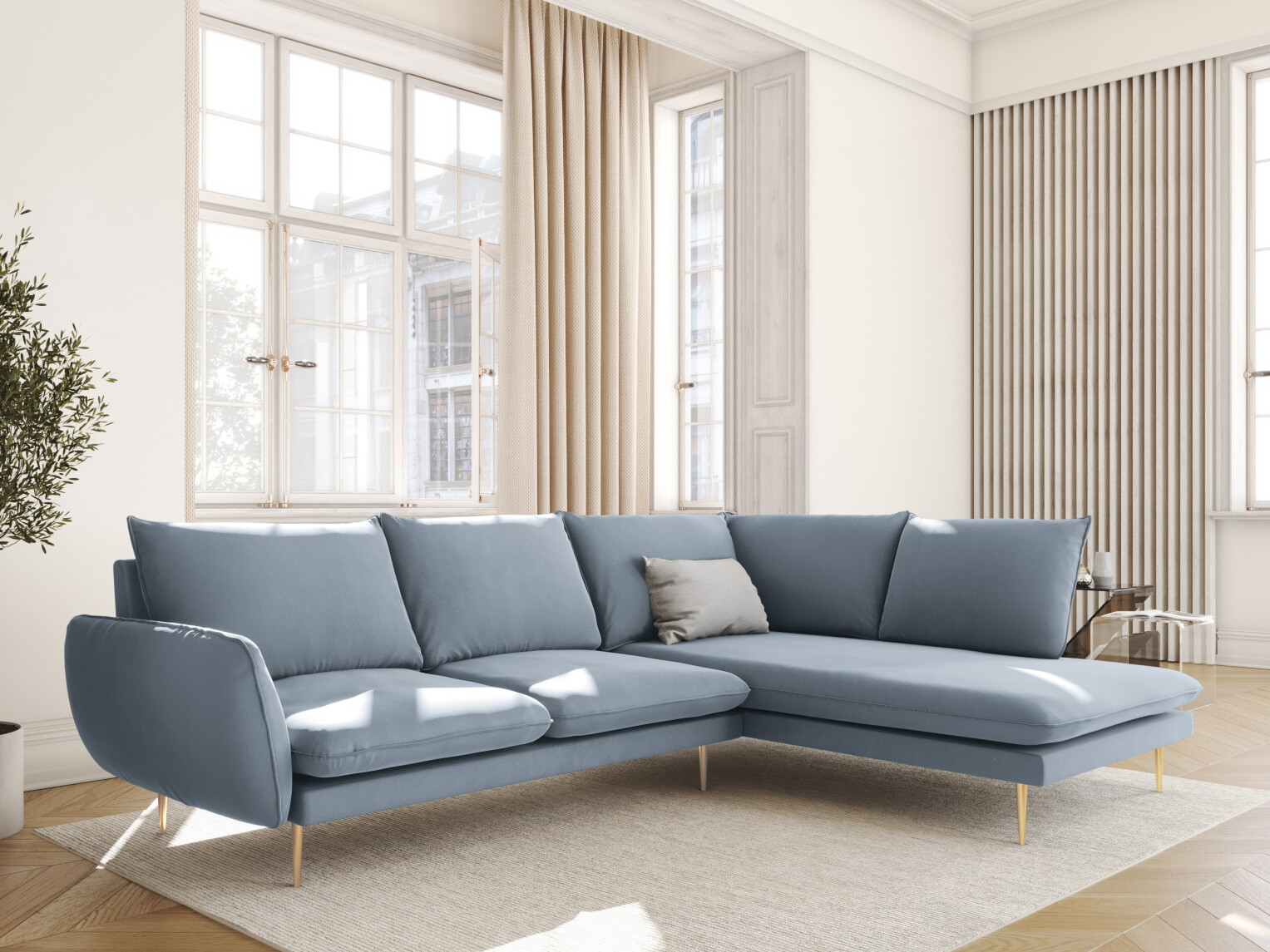 Ecksofa Ferlevi 112 (Bluvel 06)