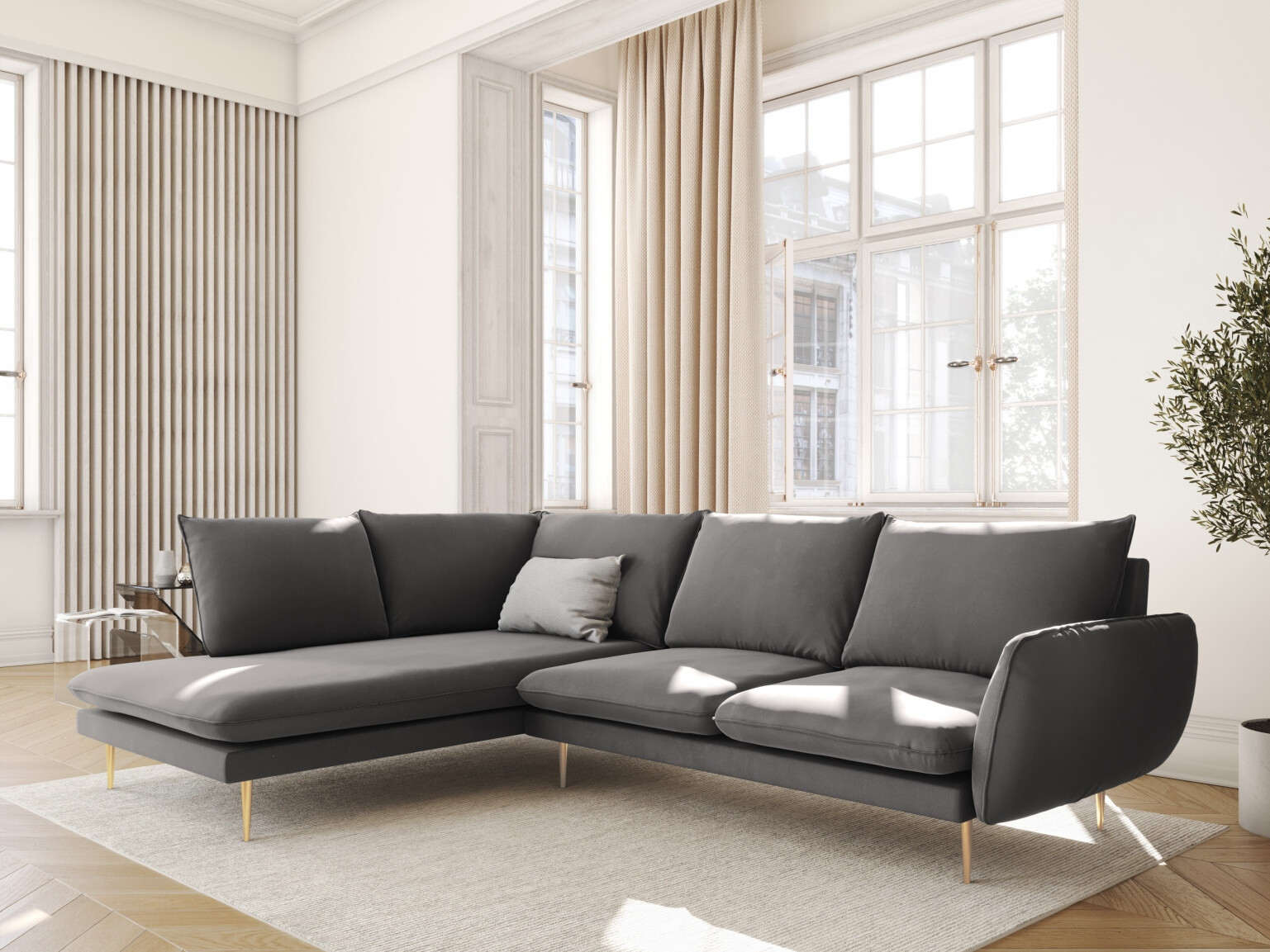 Ecksofa Ferlevi 112 (Bluvel 13)