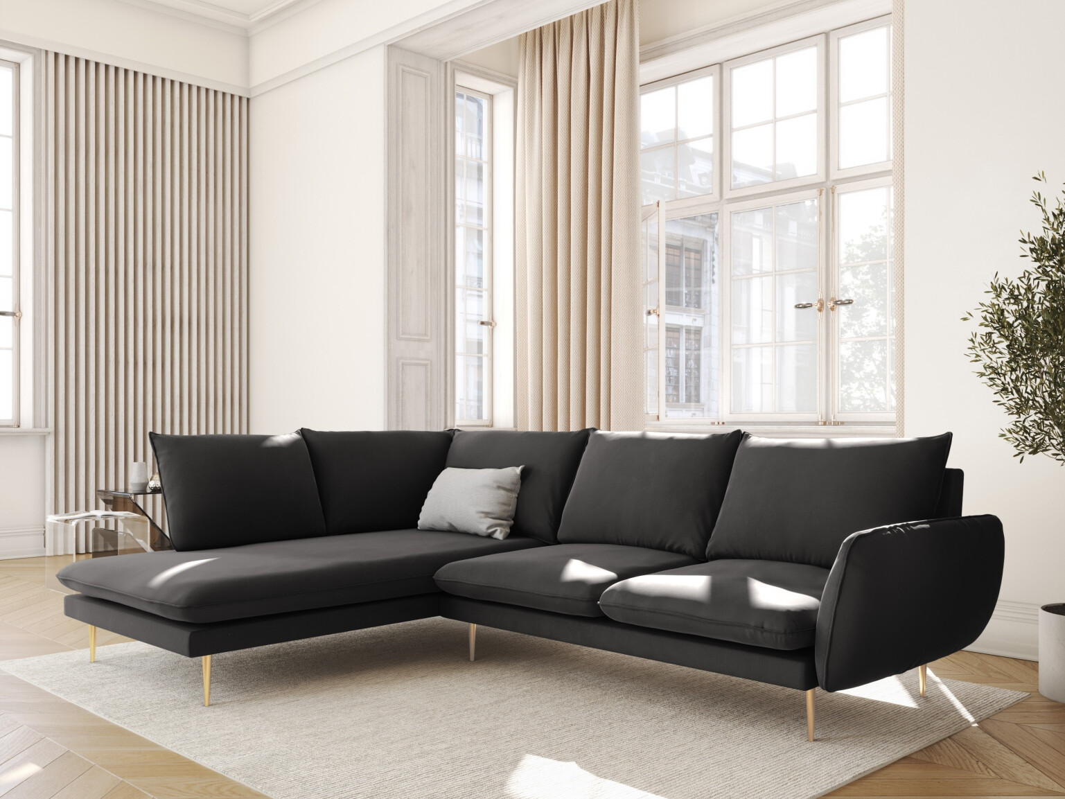 Ecksofa Ferlevi 112 (Bluvel 18)