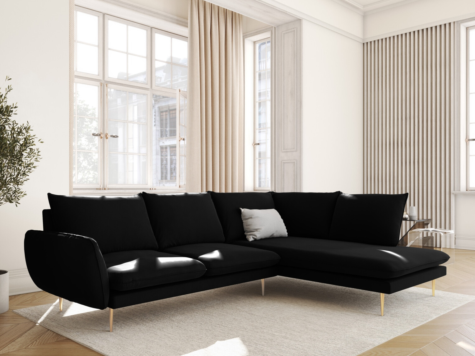 Ecksofa Ferlevi 112 (Bluvel 19)