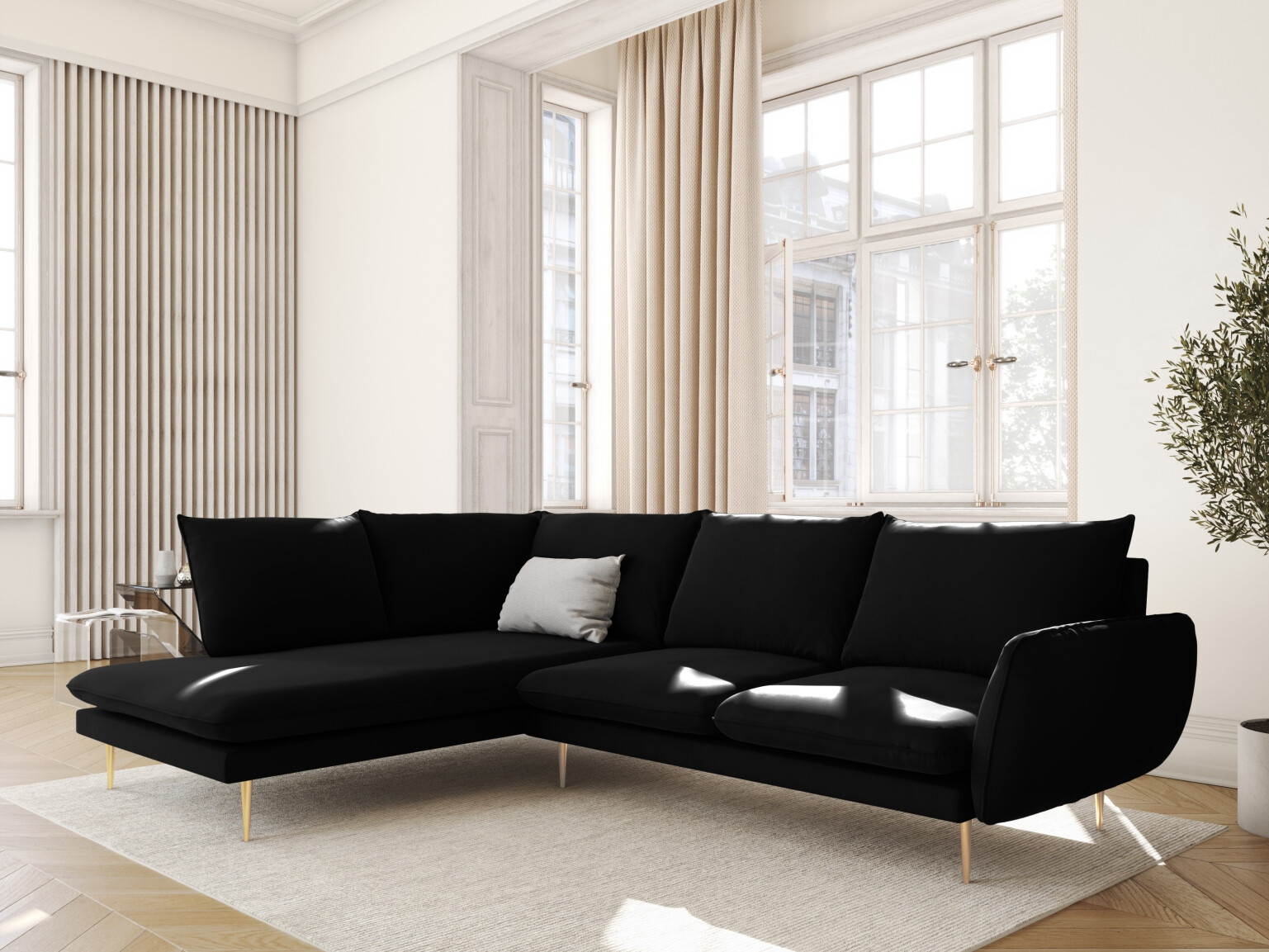 Ecksofa Ferlevi 112 (Bluvel 19)