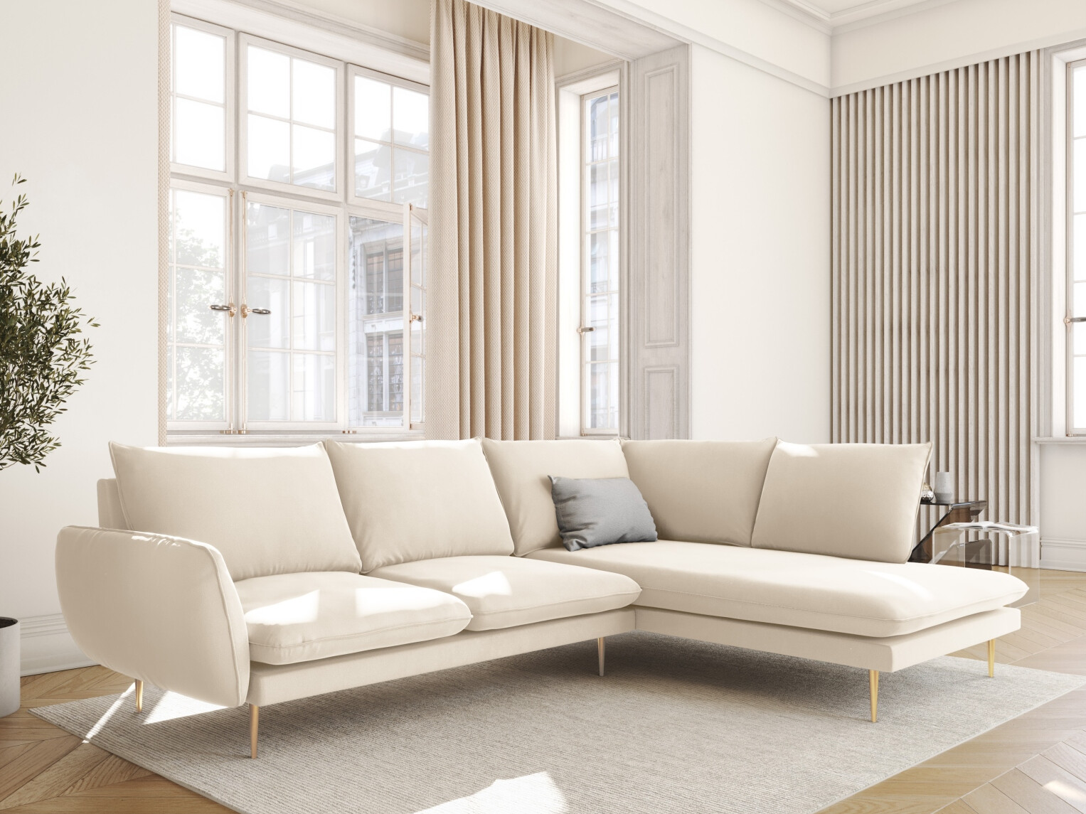 Ecksofa Ferlevi 112 (Bluvel 22)