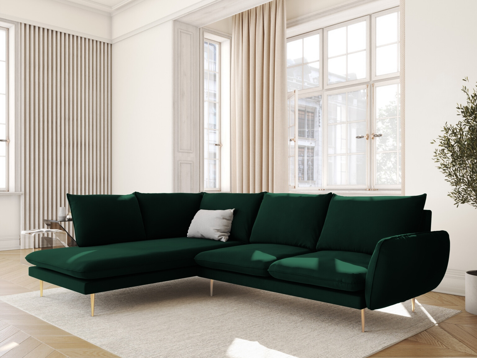 Ecksofa Ferlevi 112 (Bluvel 78)