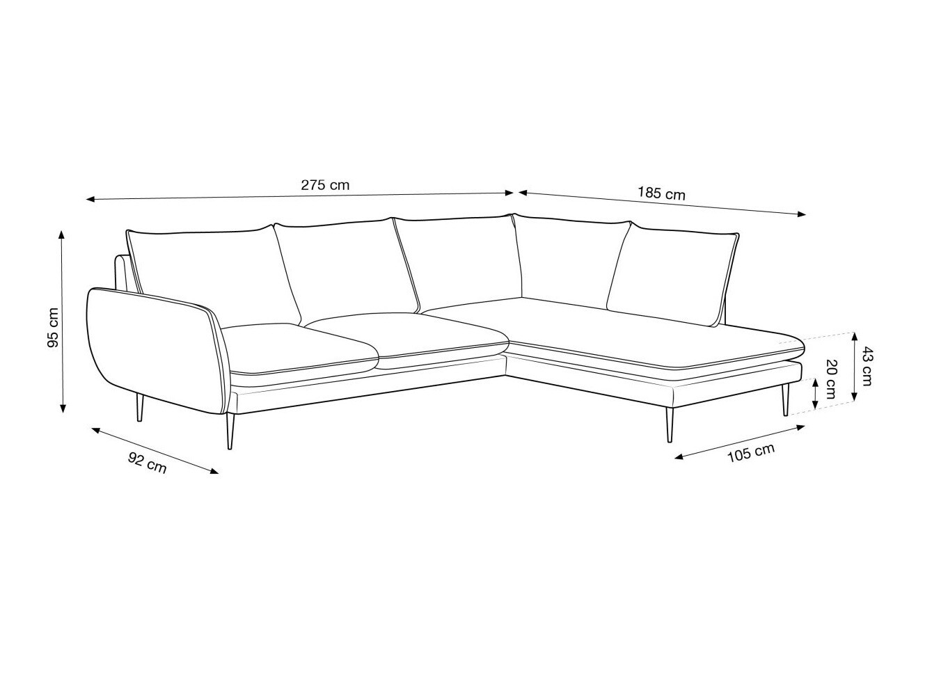 Ecksofa Ferlevi 112 (Bluvel 86)