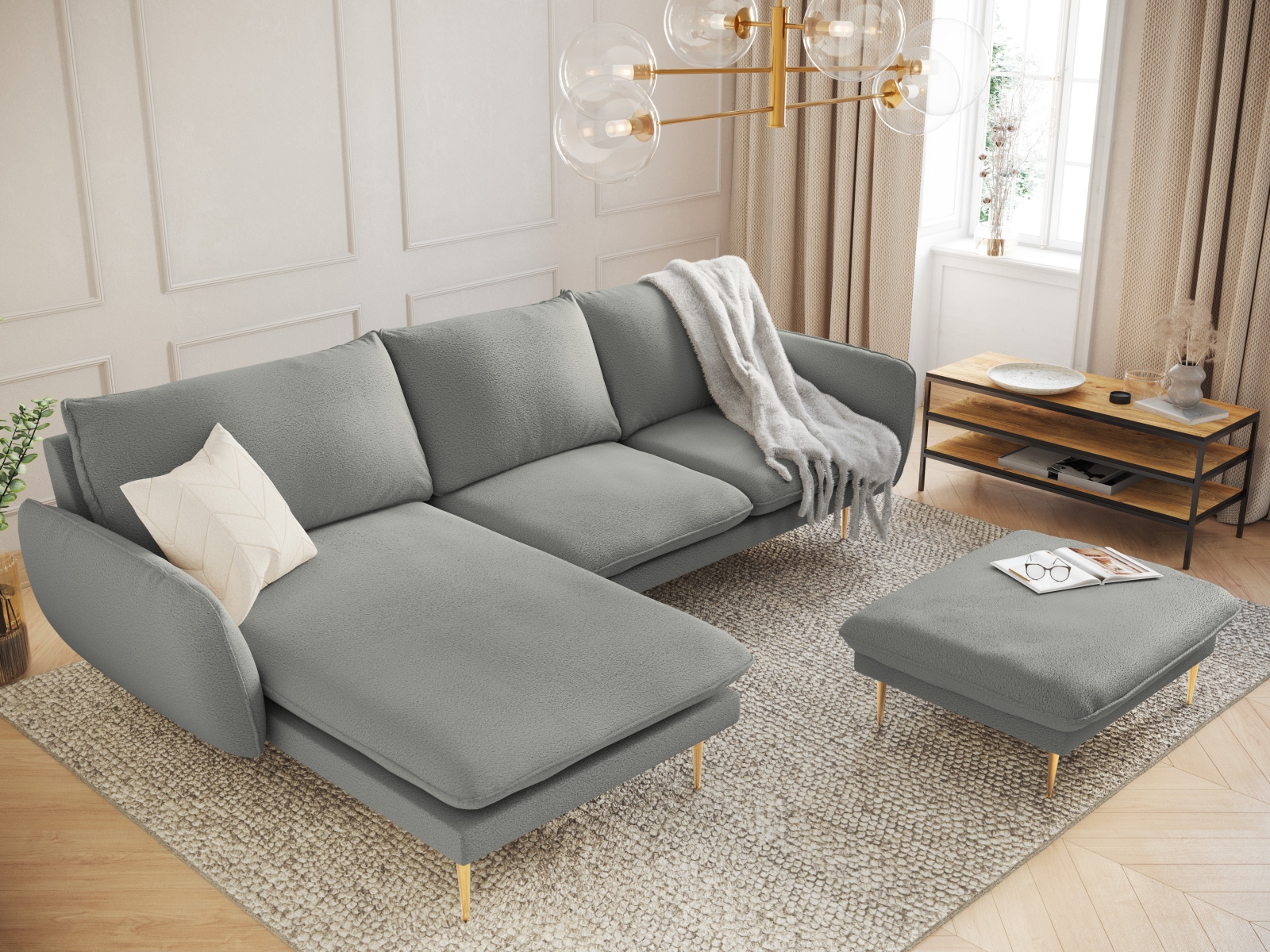 Ecksofa Ferlevi 113 (Ascot Taupe)