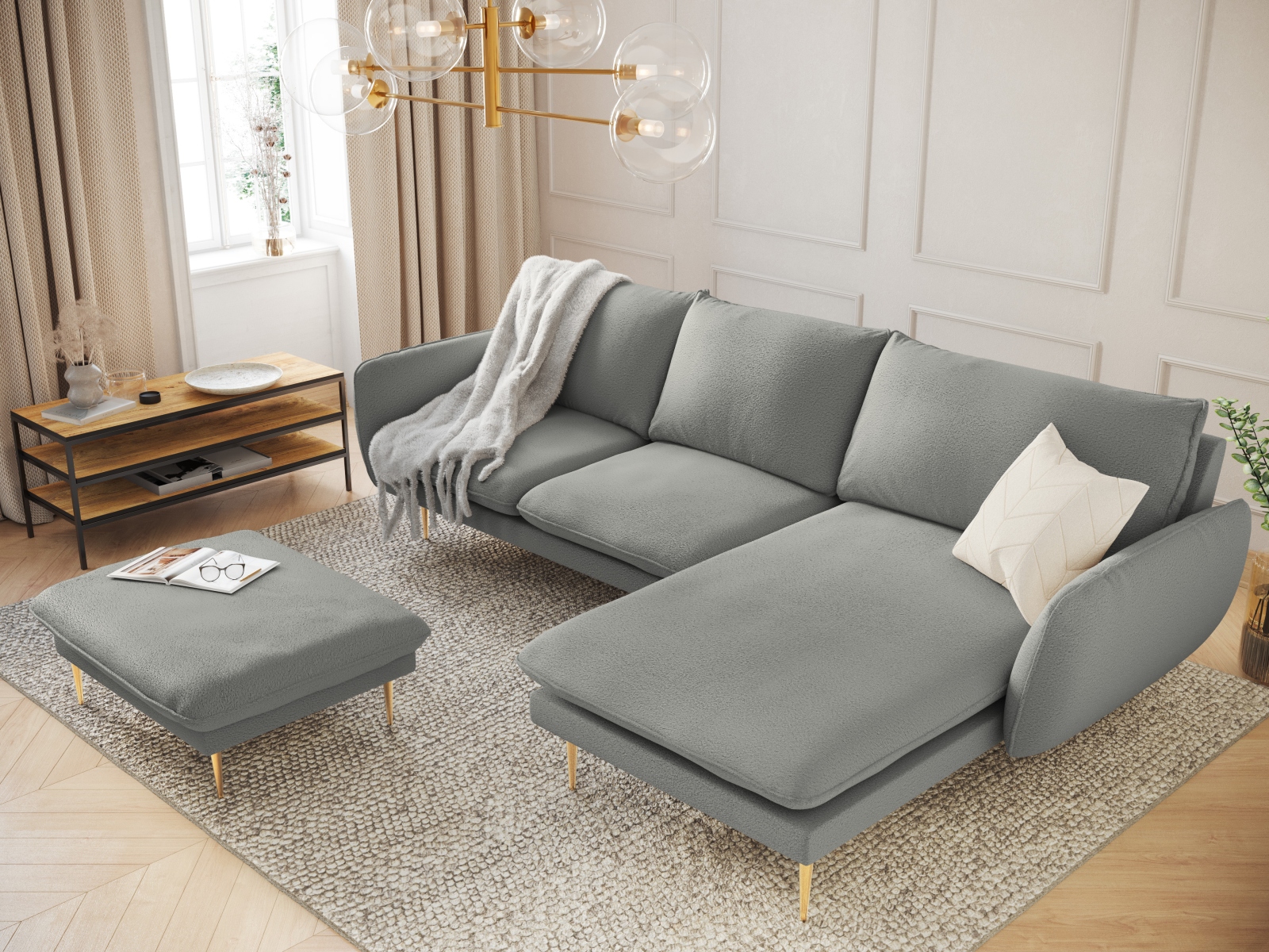 Ecksofa Ferlevi 113 (Ascot Taupe)