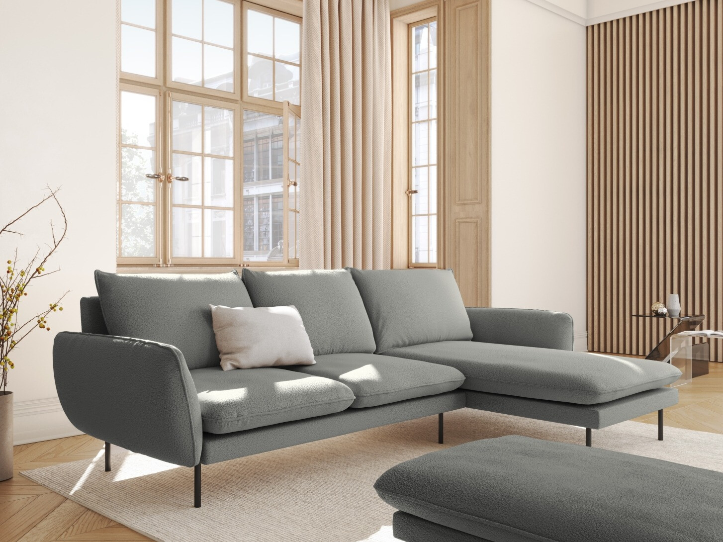 Ecksofa Ferlevi 113 (Askinderbetten Taupe)