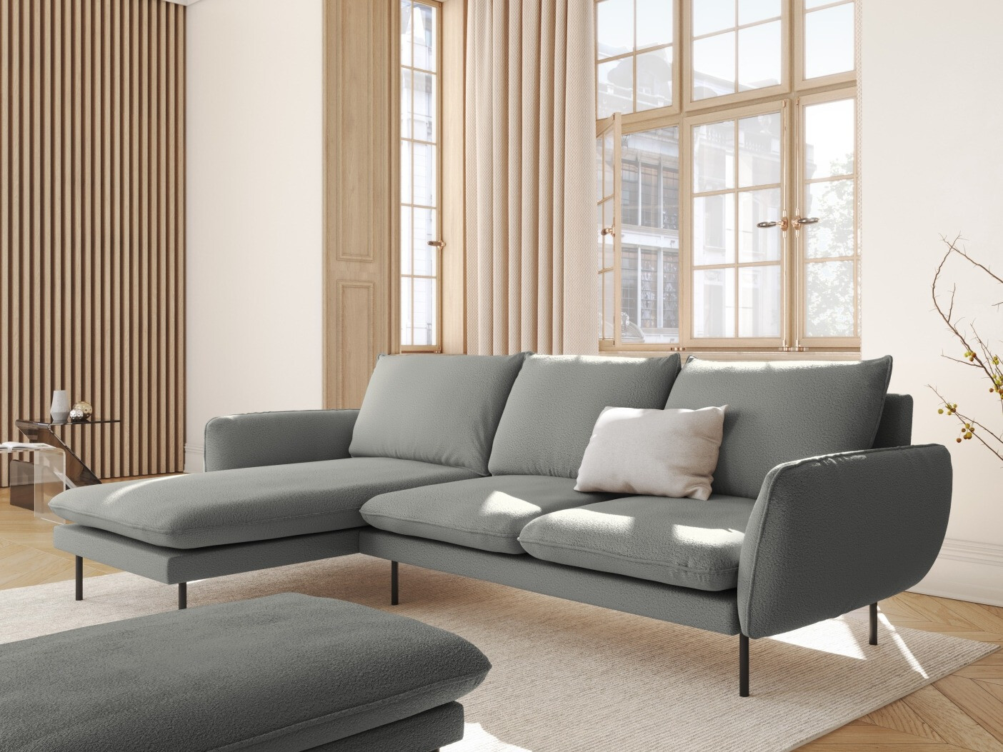 Ecksofa Ferlevi 113 (Askinderbetten Taupe)