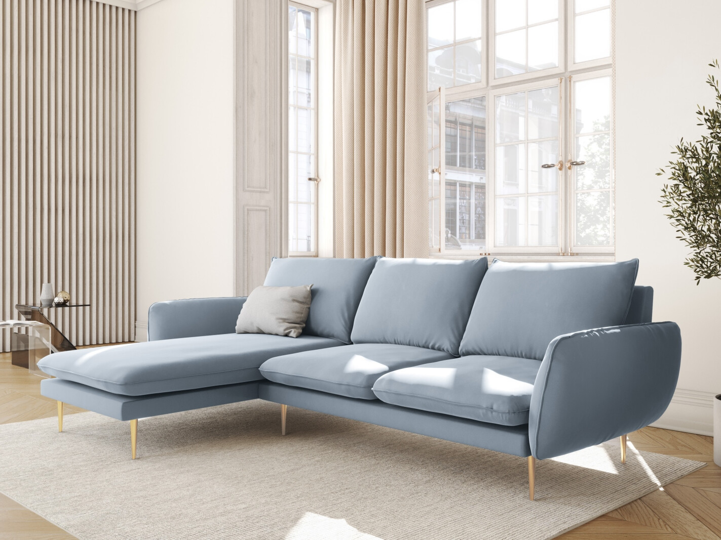 Ecksofa Ferlevi 113 (Bluvel 06)