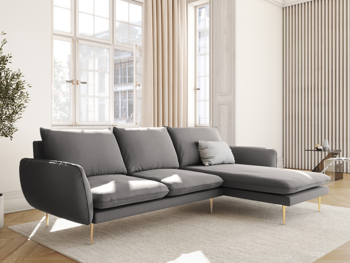 Ecksofa Ferlevi 113 (Bluvel 13)